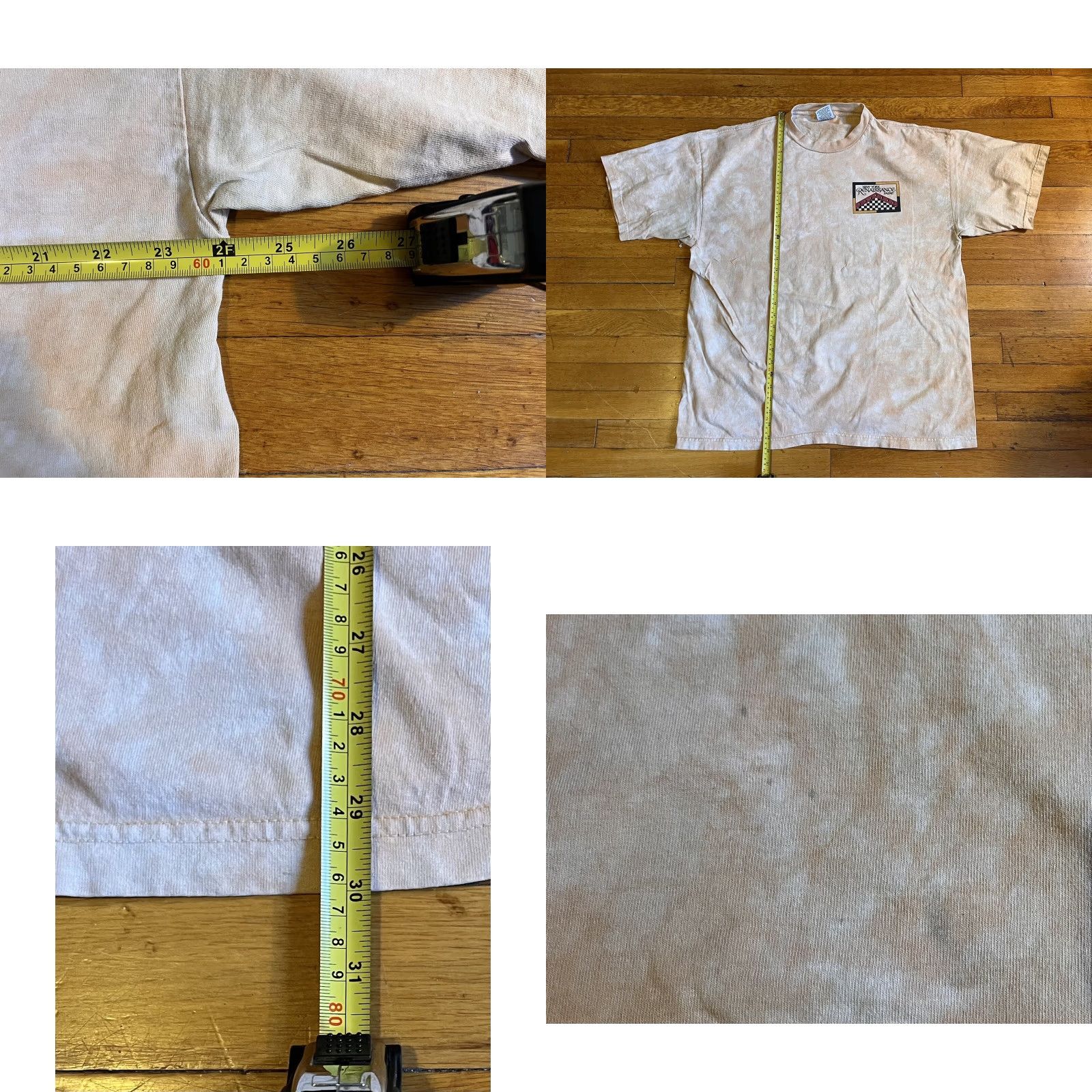 Vintage VINTAGE New York Renaissance Faire Shirt Men's XXL Tan White Tie Dye Distressed Size US XXL / EU 58 / 5 - 8 Thumbnail