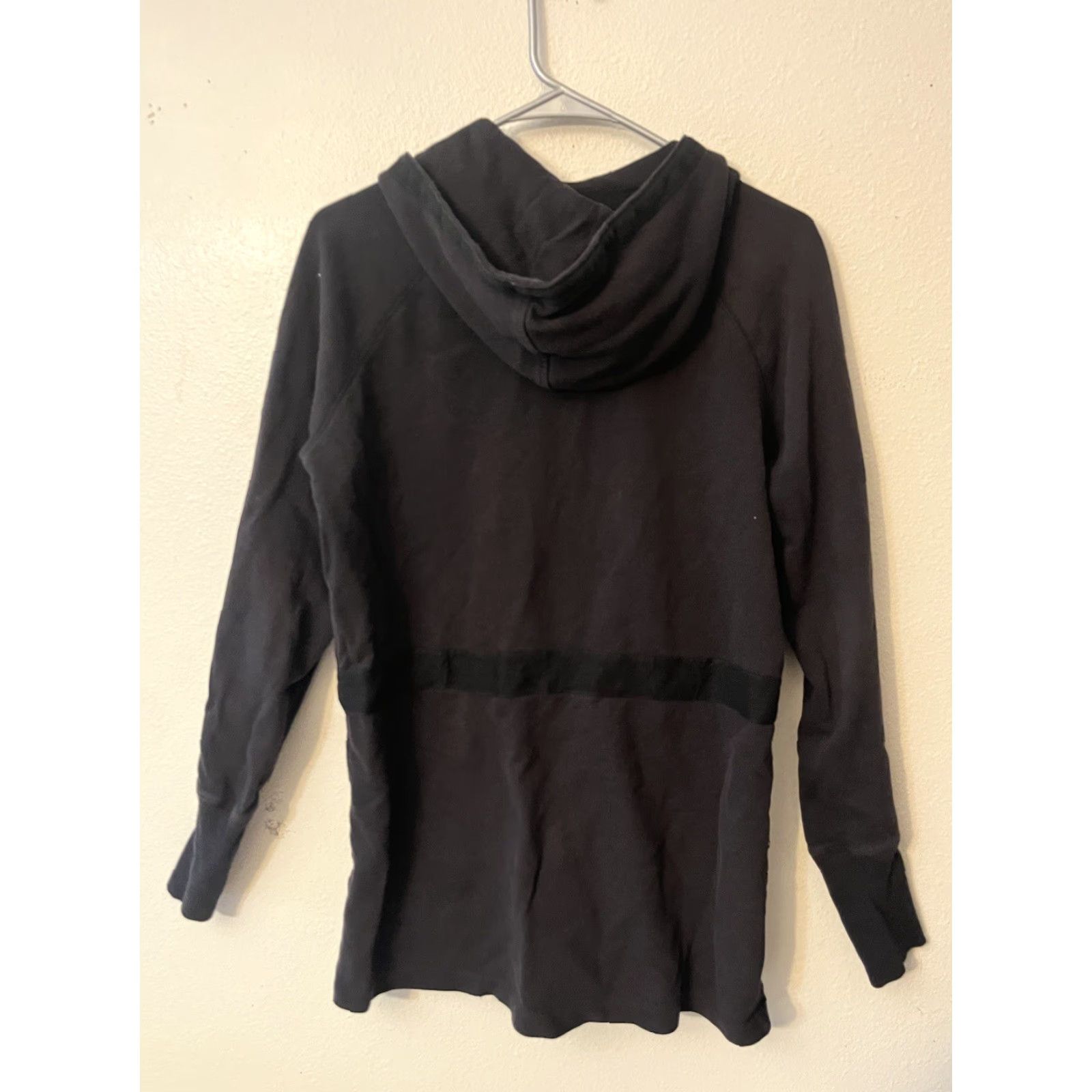 Old Navy Old Navy Hoodie Women’s M Black Full Zip Sweatshirt Drawstring Pockets Size M / US 6-8 / IT 42-44 - 3 Thumbnail