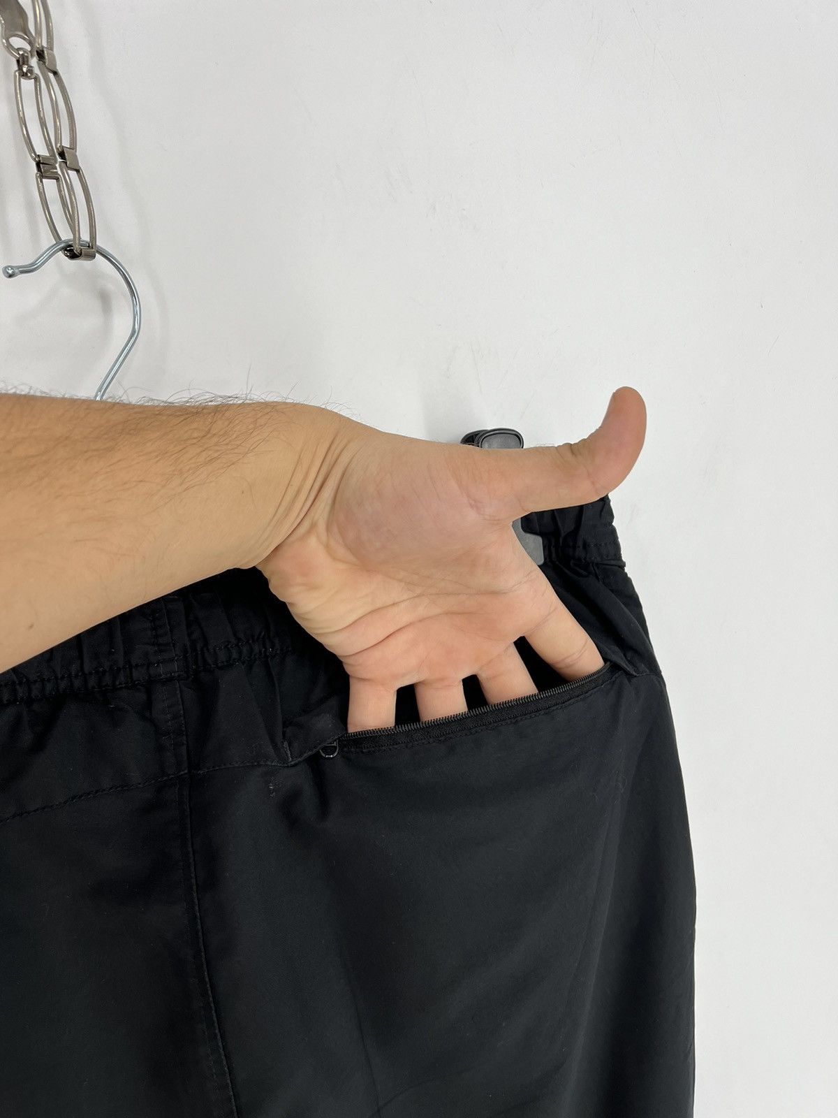 Nike × Vintage Nike Nylon Drill Track Pants Swoosh Y2K Rap TN Size US 28 / EU 44 - 9 Thumbnail