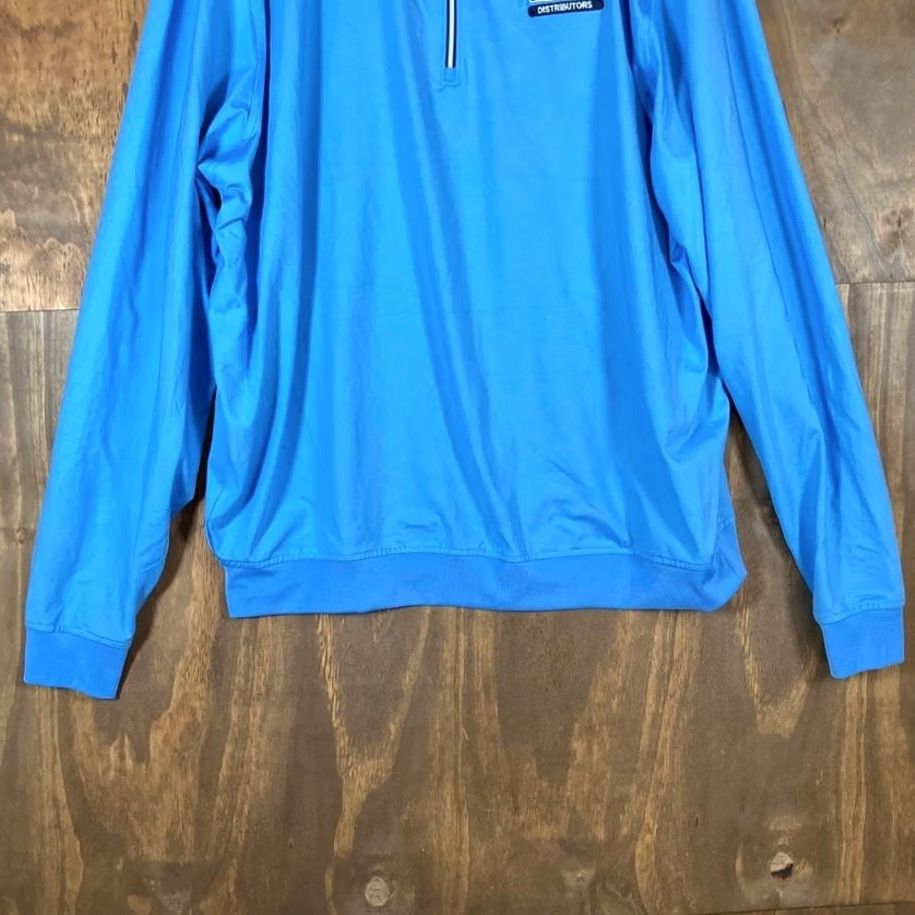 Footjoy FootJoy Mens Jacket Blue 1/4 Zip Performance Athletic Lightweight Stretch 2XL Jacket Mens Blue 1/4 Zip Athletic Lightweight Stretch 2XL FootJoy Size US XXL / EU 58 / 5 - 3 Thumbnail