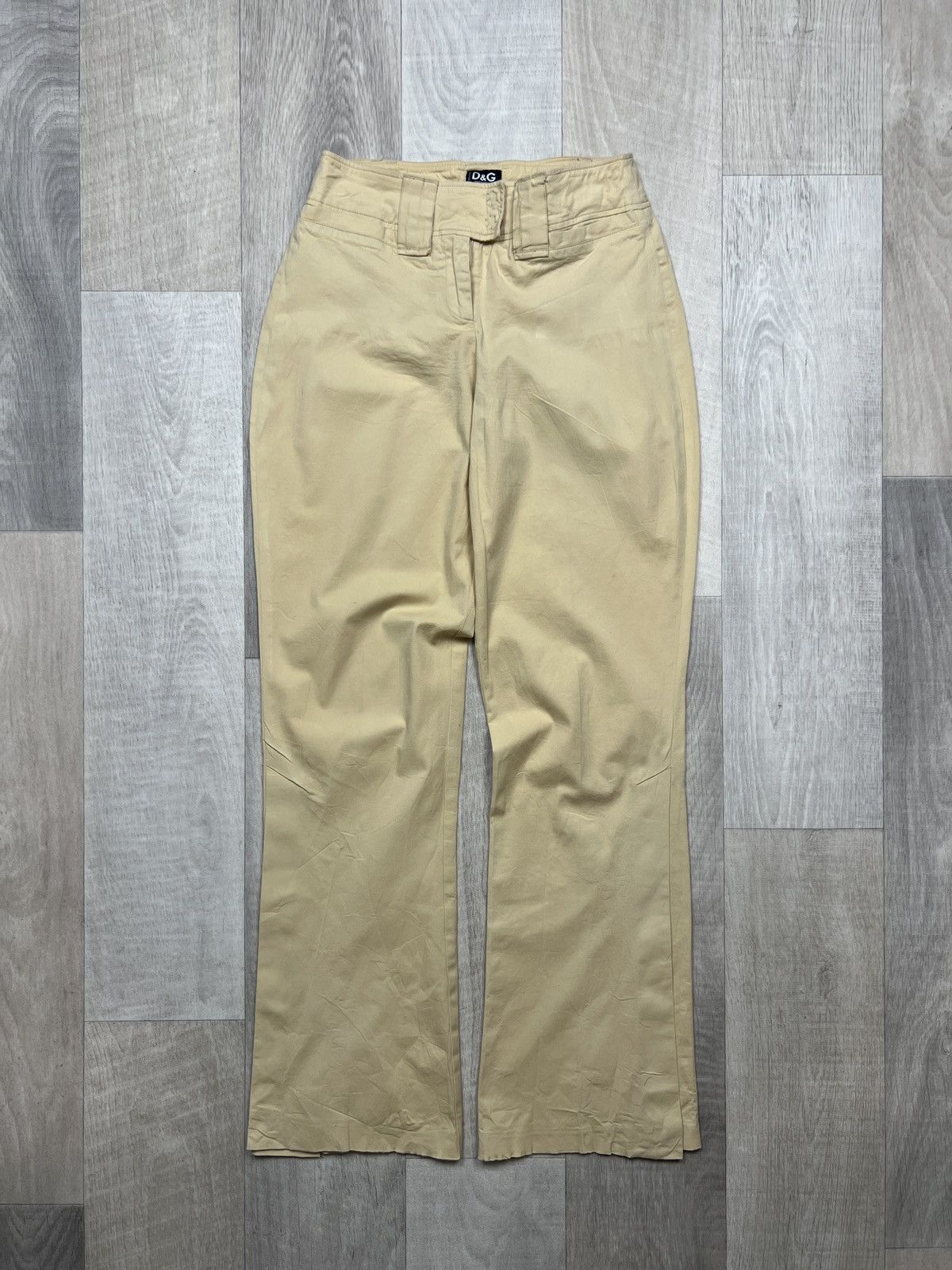 Dolce & Gabbana Dolce & Gabbana Cotton High Waisted Pants (Y0239) Size 26" / US 2 / IT 38 - 1 Thumbnail