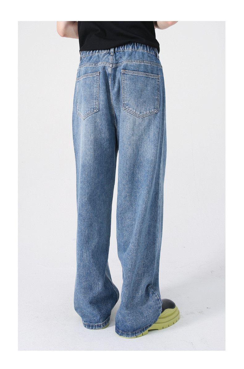 Japanese Brand × Jean Japanese loose elastic waist straight casual jeans Size US 32 / EU 48 - 3 Thumbnail