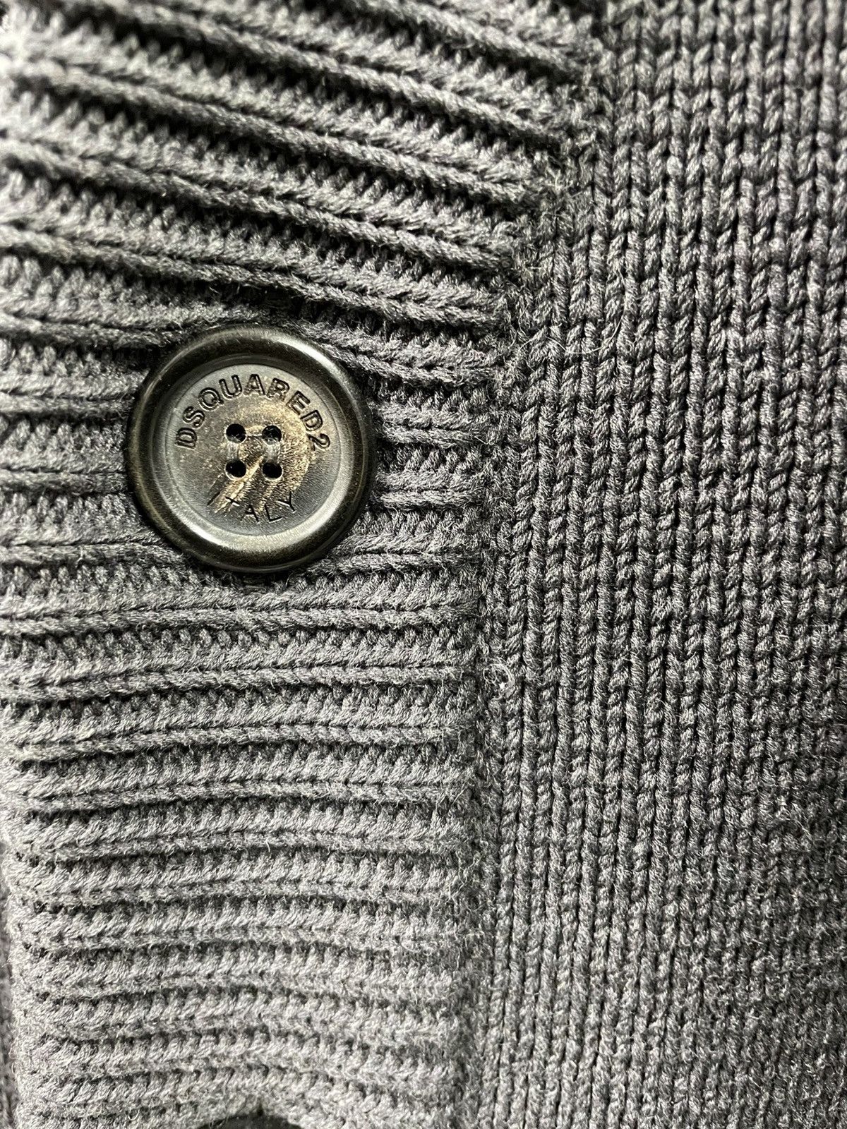 Dsquared2 DSQUARED2 SS18 Buckle Knitted Grey Oversized Cardigan M Size US M / EU 48-50 / 2 - 10 Thumbnail
