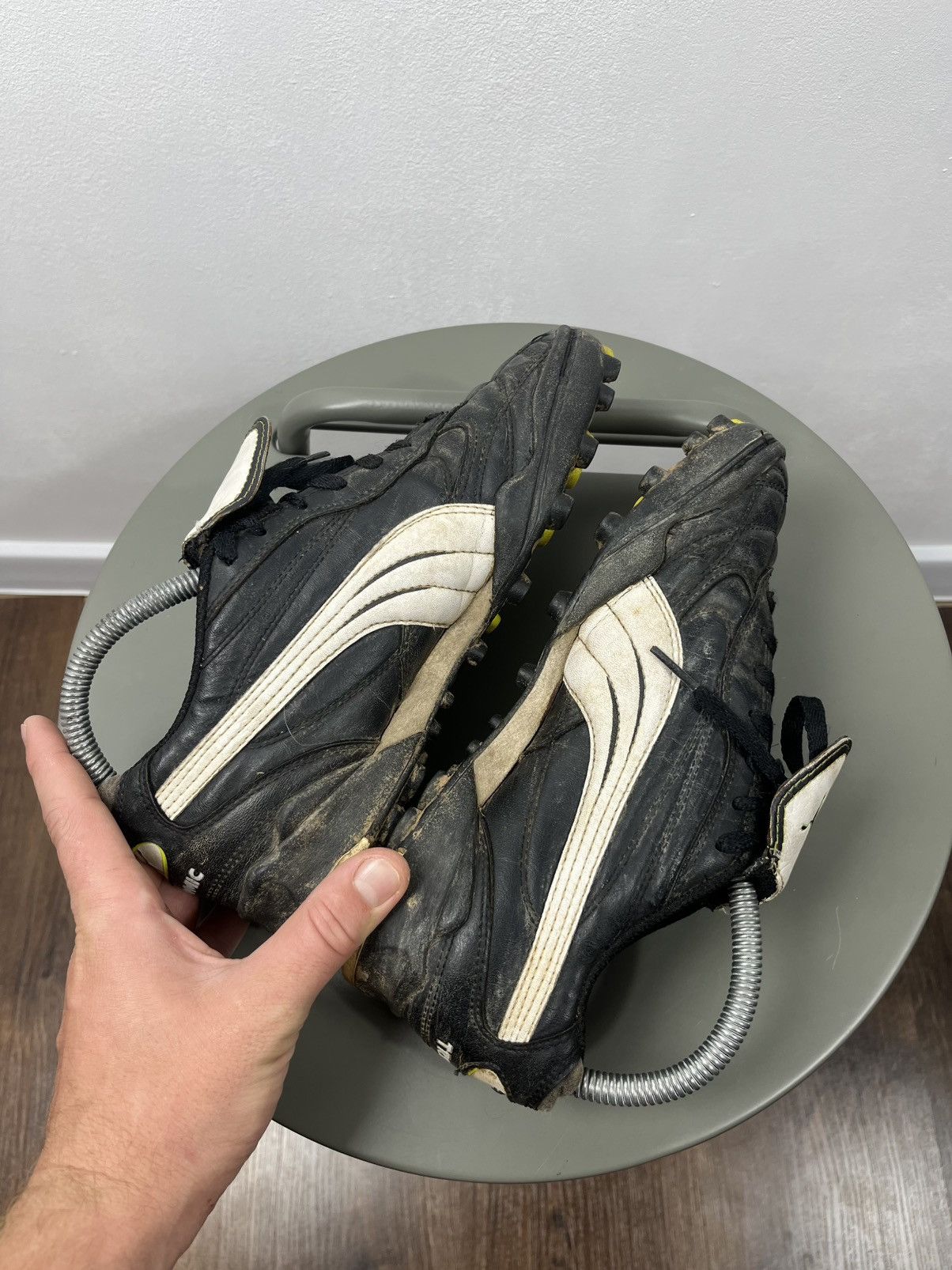 Puma Puma King Classic Vintage Black White Soccer Cleats Size 40 Size US 7.5 / EU 40-41 - 9 Thumbnail