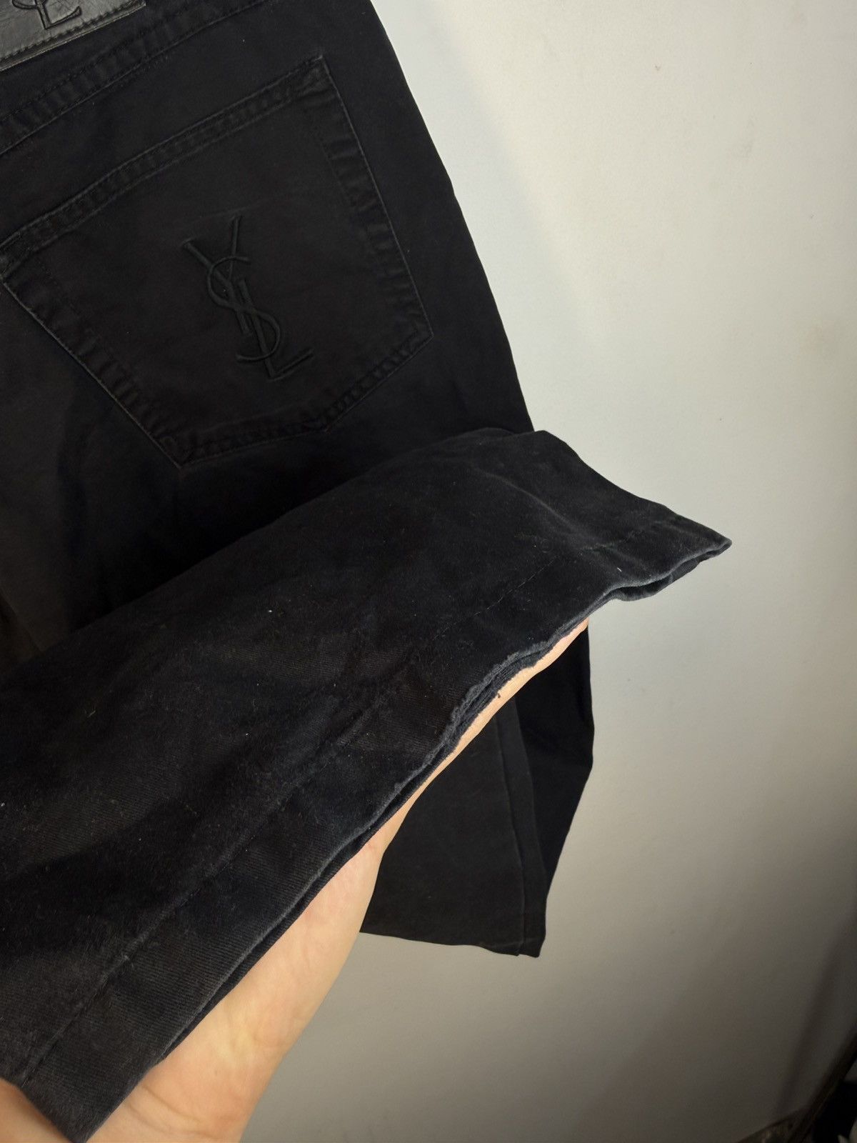 Yves Saint Laurent 36x30 YSL Jeans Black Denim Pants Casual Old Money Size US 36 / EU 52 - 23 Thumbnail