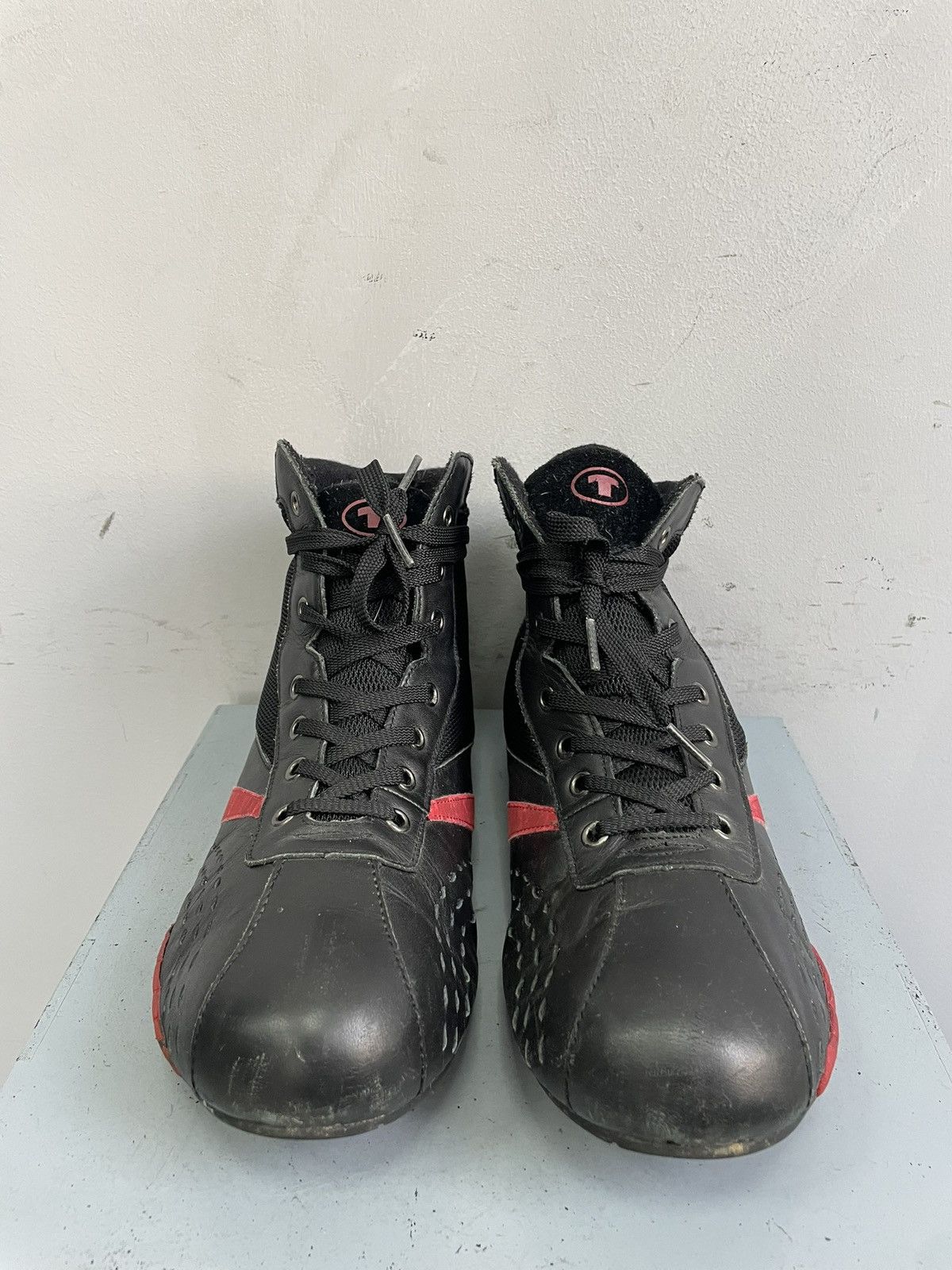 Maison Margiela Tom Tailor black shoes moto boxing boots y2k style fashion Size US 12 / EU 45 - 4 Thumbnail