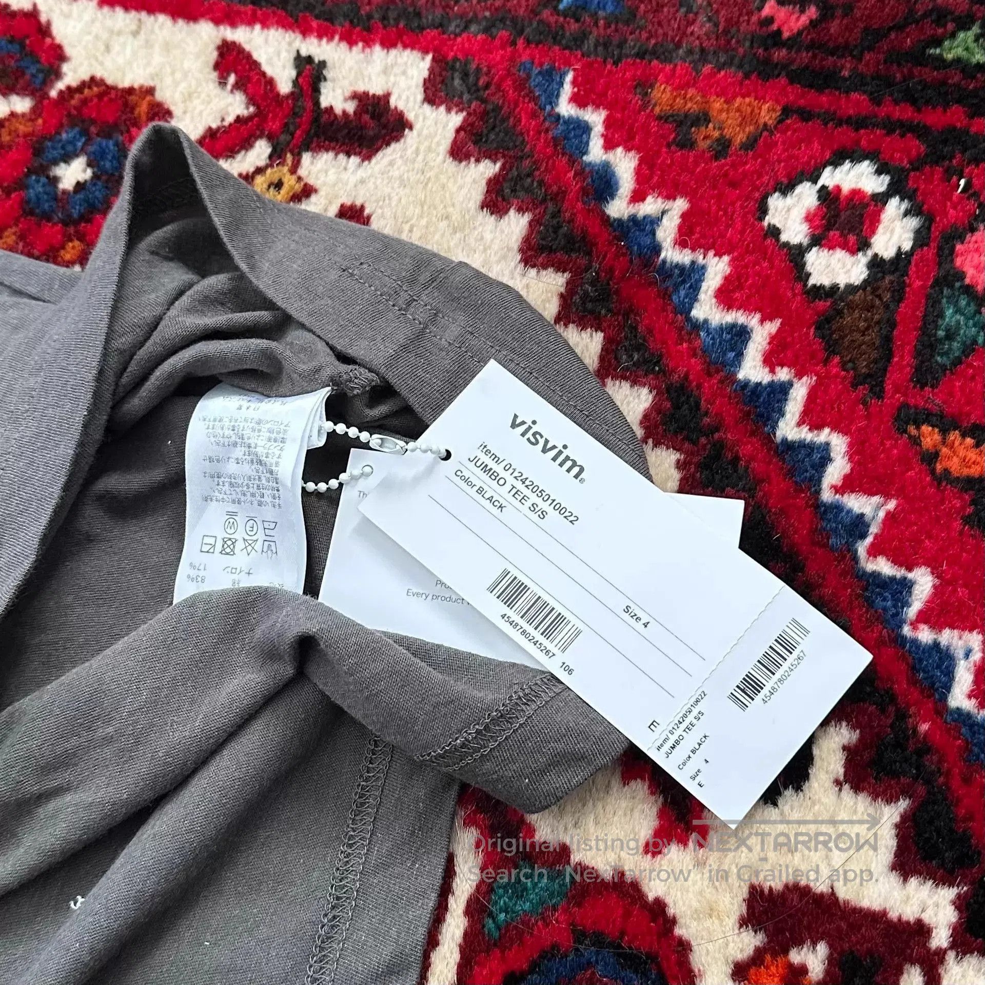 Visvim Black Short Sleeve Graphic Print Shirt XL. Size US XL / EU 56 / 4 - 5 Thumbnail