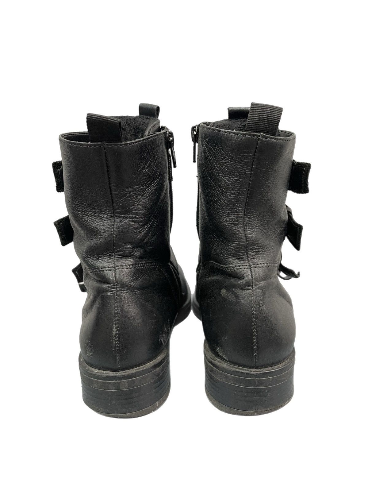 Hedi Slimane Belted margiela style Leather Buckle Combat Boots Gothic Size US 7.5 / EU 40-41 - 9 Thumbnail