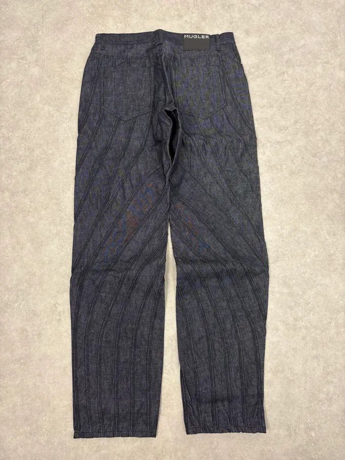 Mugler AW2025 Mugler Spiral Baggy Raw Blue Jeans Size US 34 / EU 50 - 5 Thumbnail