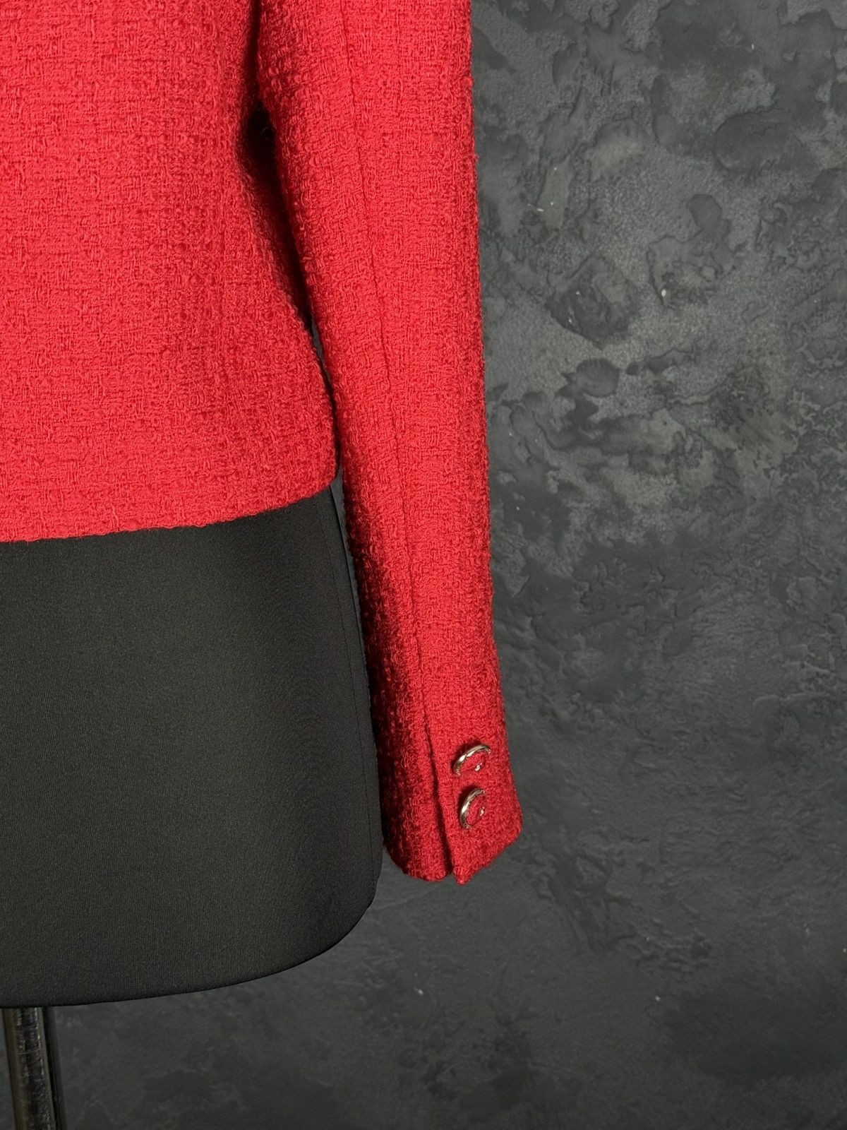 Vintage Archive!! VERSACE Classic V2 80s Red Skirt Jacket Suit Wool Size M / US 6-8 / IT 42-44 - 13 Thumbnail