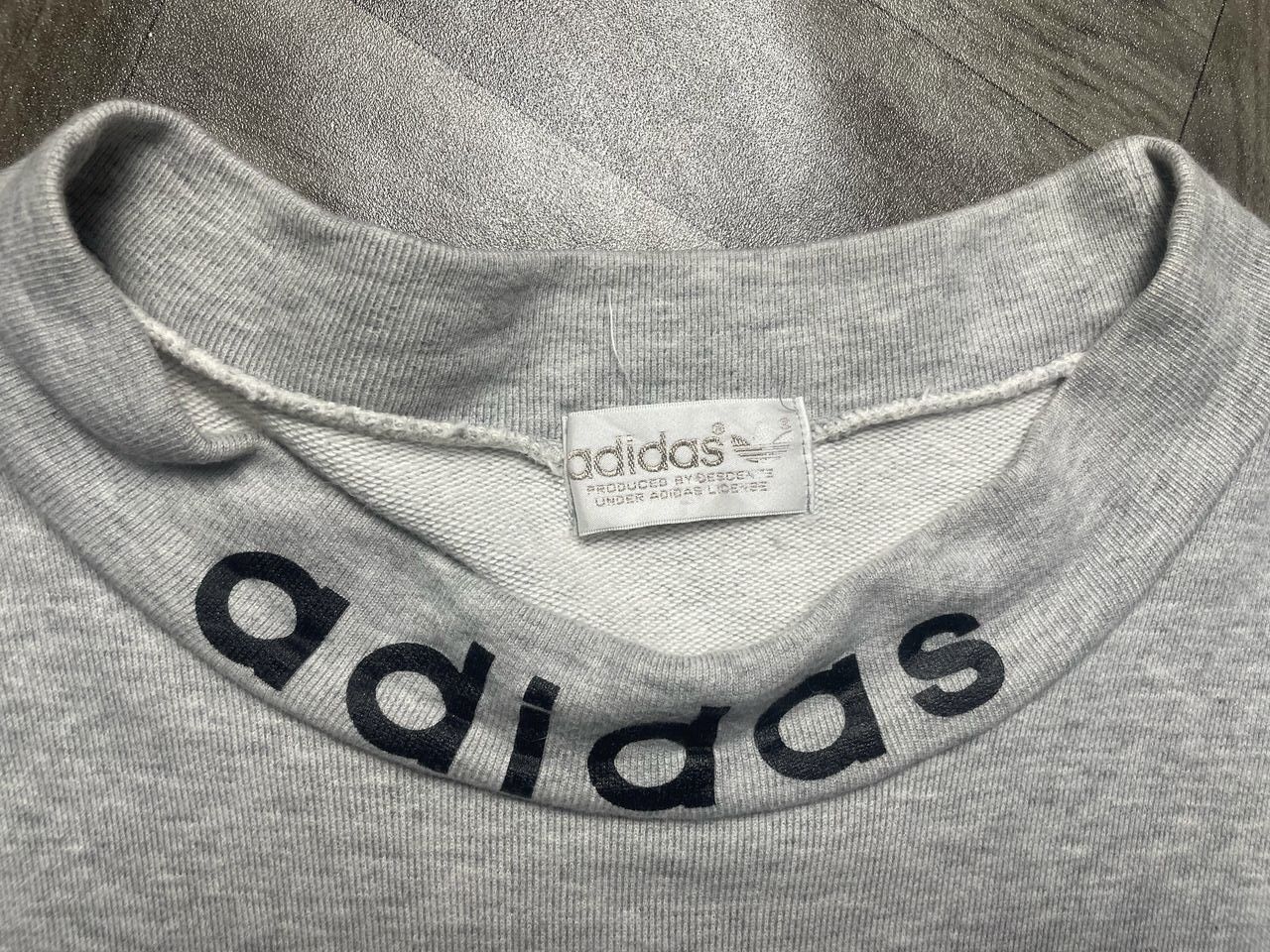 Adidas × Vintage Vintage Adidas Big Logo Sweatshirt 1990s Size US L / EU 52-54 / 3 - 7 Thumbnail