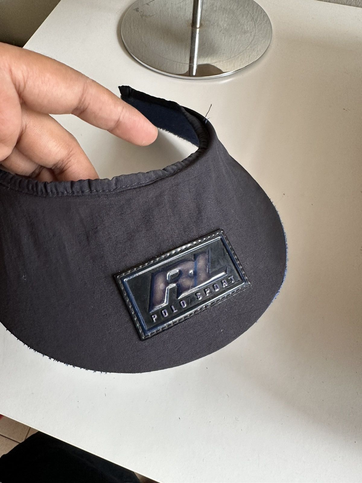 Polo Ralph Lauren 1990s Polo Ralph Laurent Polo Sport Logo Visor Cap Size ONE SIZE - 9 Thumbnail