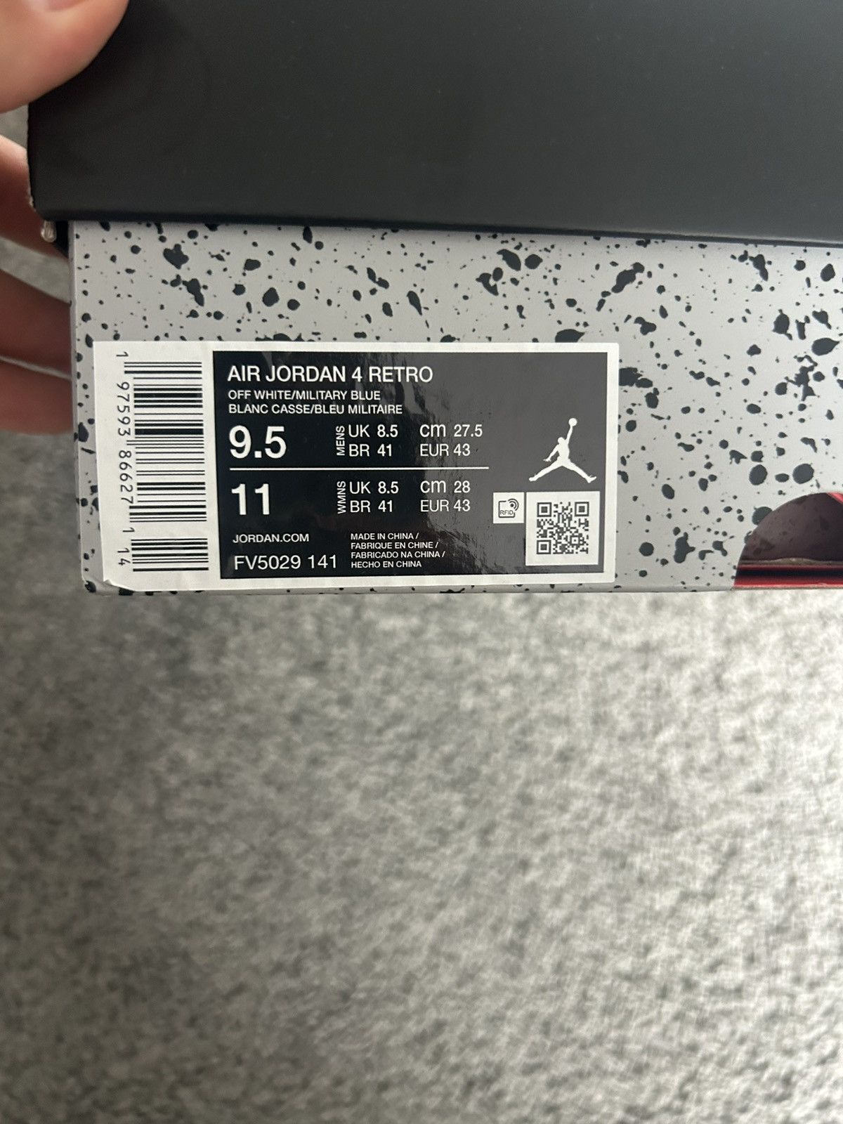 Jordan Brand Jordan 4 Retro Military Blue (2024) Size US 9.5 / EU 42-43 - 2 Thumbnail