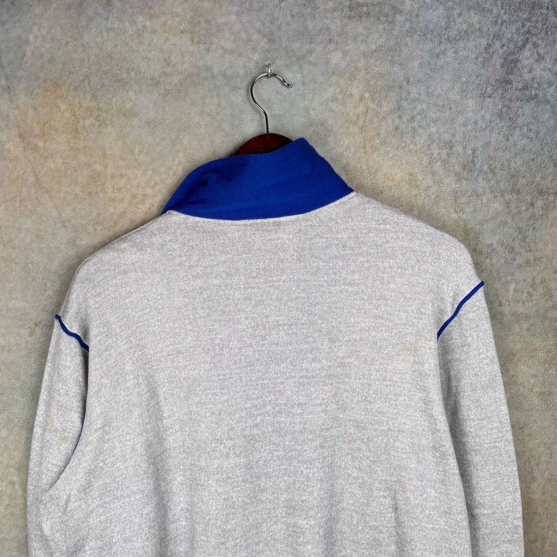 Vintage VTG 80s MacGregor Q Zip Sweatshirt Sz L Gray Blue Size US L / EU 52-54 / 3 - 8 Thumbnail