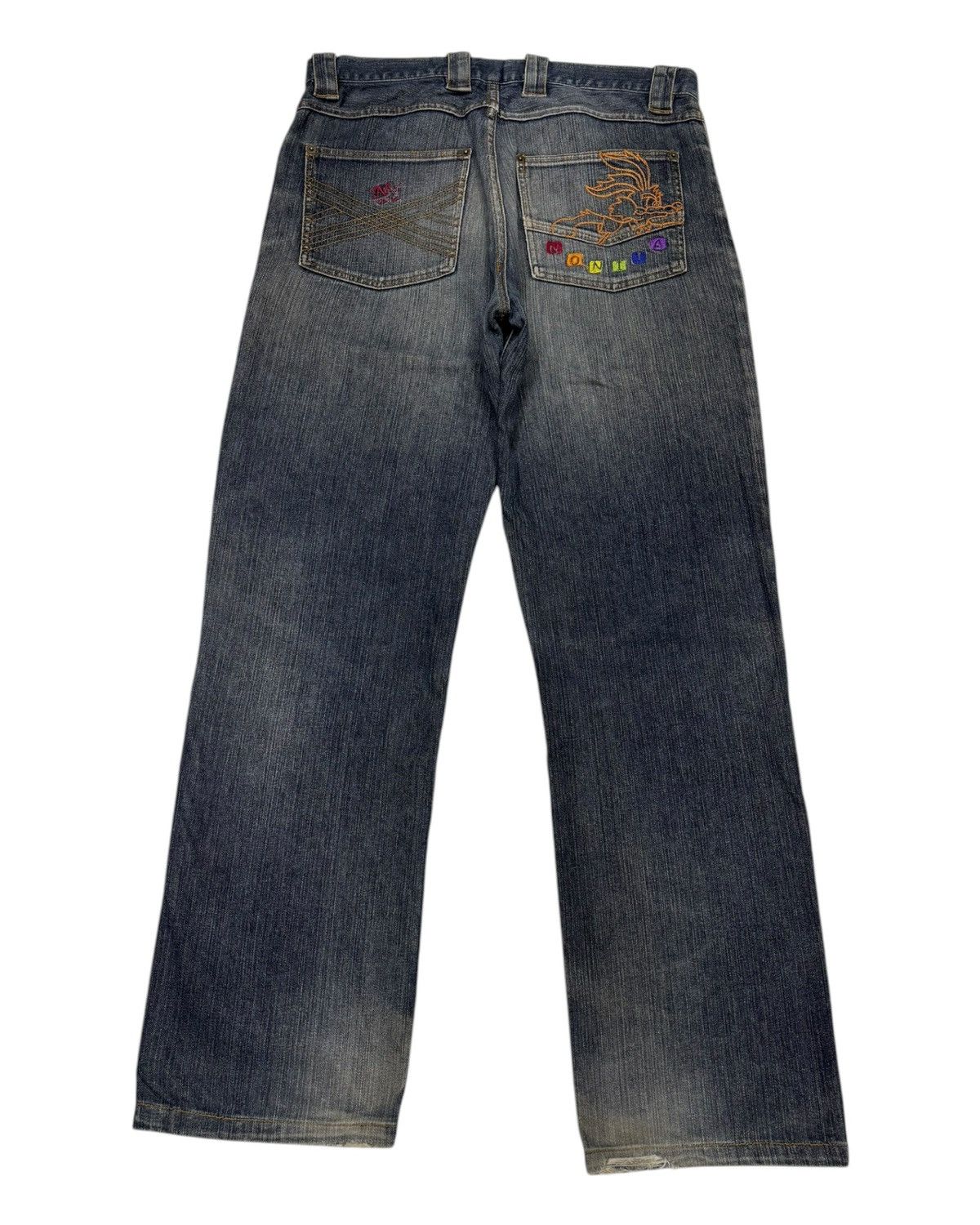 Nonnative 🔥A.NONITA VETEMENT POUR HOMMES DISTRESS BAGGY JEANS Size US 34 / EU 50 - 1 Thumbnail