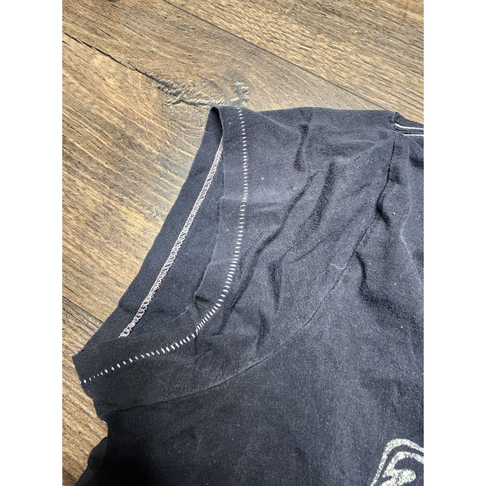 Gap Gap Black Rock Festival T Shirt Distressed Womens L V Neck Short Sleeve Cotton Size L / US 10 / IT 46 - 2 Thumbnail