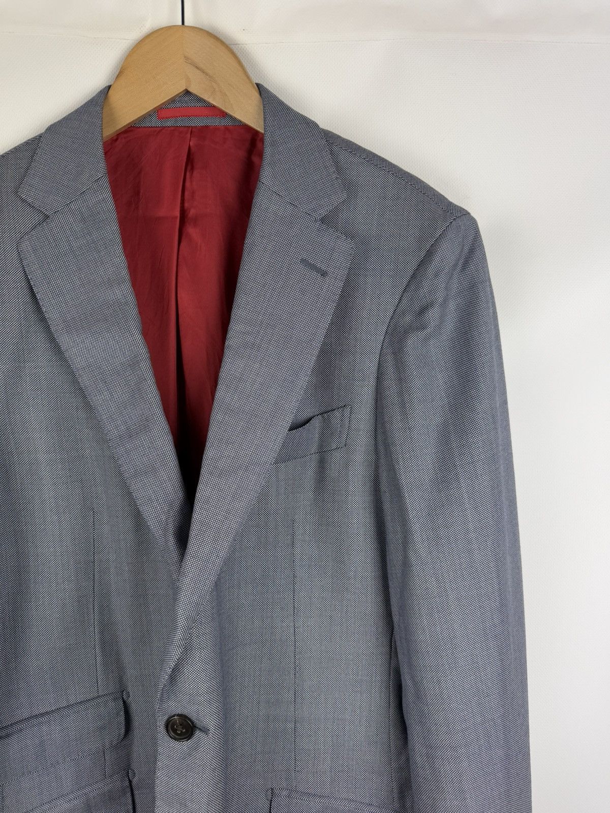 Suitsupply × Vitale Barberis Canonico Suitsupply Vitale Barberis Canonico Men’s Wool Blazer Jacket Size 42R - 5 Thumbnail