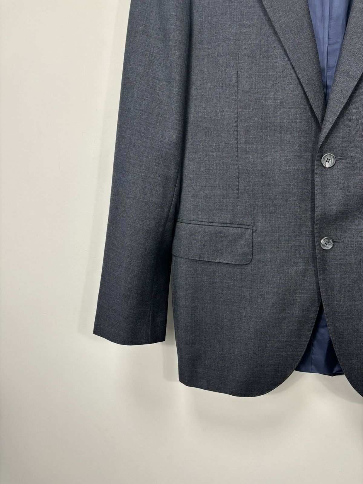 Suitsupply Suitsupply Men’s Gray 2-Buttons Formal Wool Blazer Jacket Size 40L - 6 Thumbnail