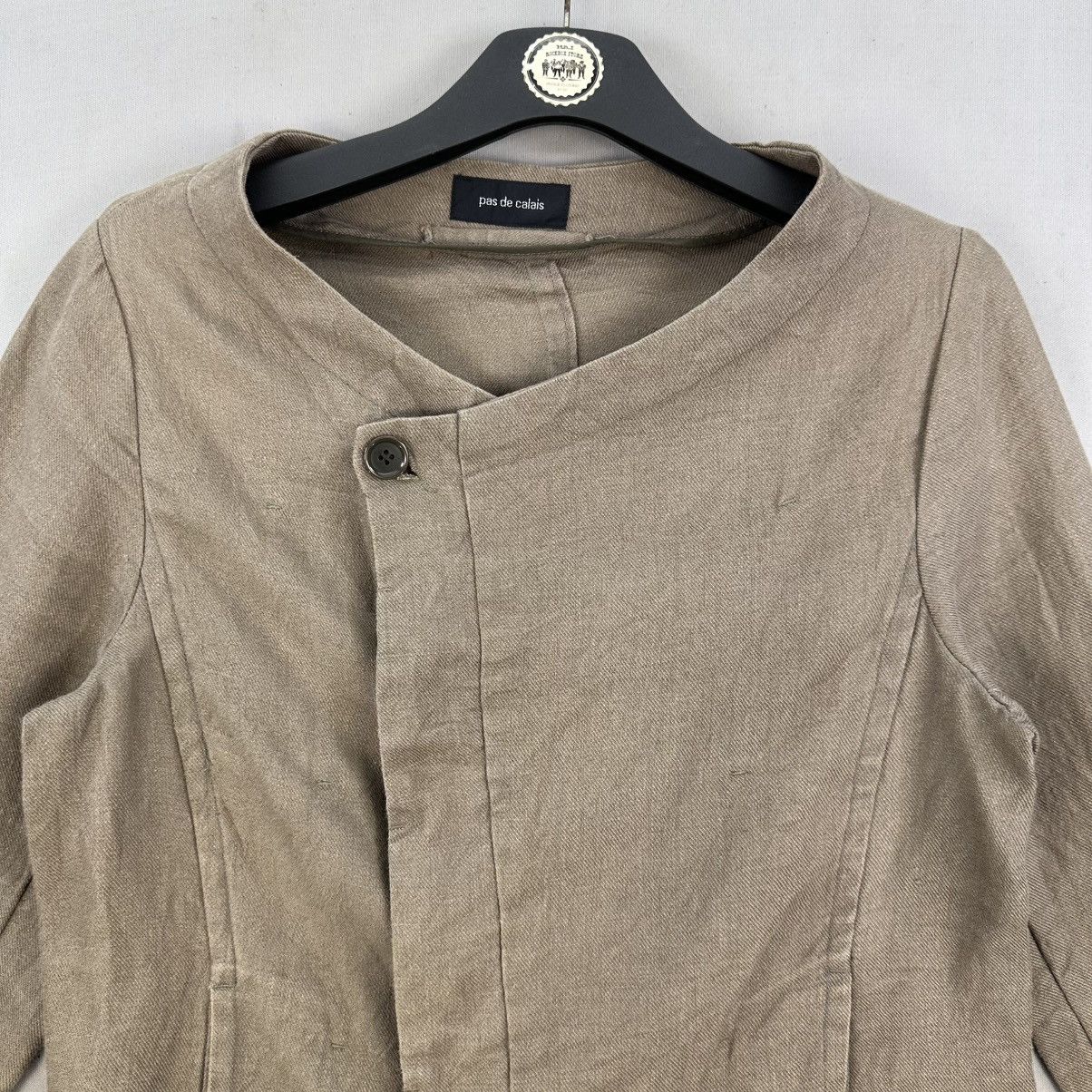 Pas de Calais Pas de Calais 100% Linen Asymmetric Japanese Designer Size S / US 4 / IT 40 - 8 Thumbnail