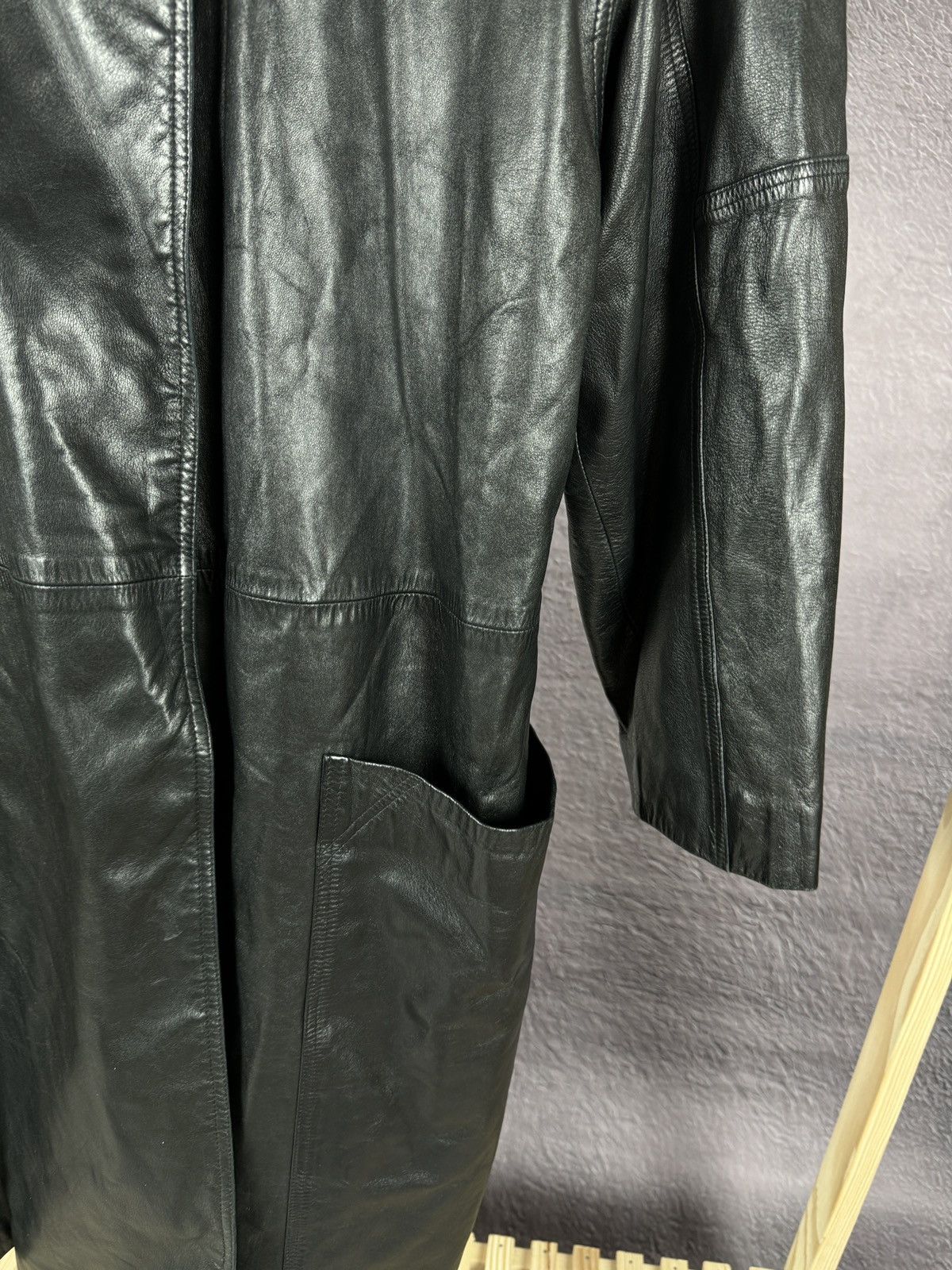 Other Zilli Made in France vintage pointaire creation leather coat Size ONE SIZE - 7 Thumbnail
