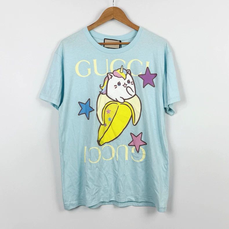 Gucci GucciBlue banana cat short sleeves 2503-Nextarrow Size US M / EU 48-50 / 2 - 1 Thumbnail