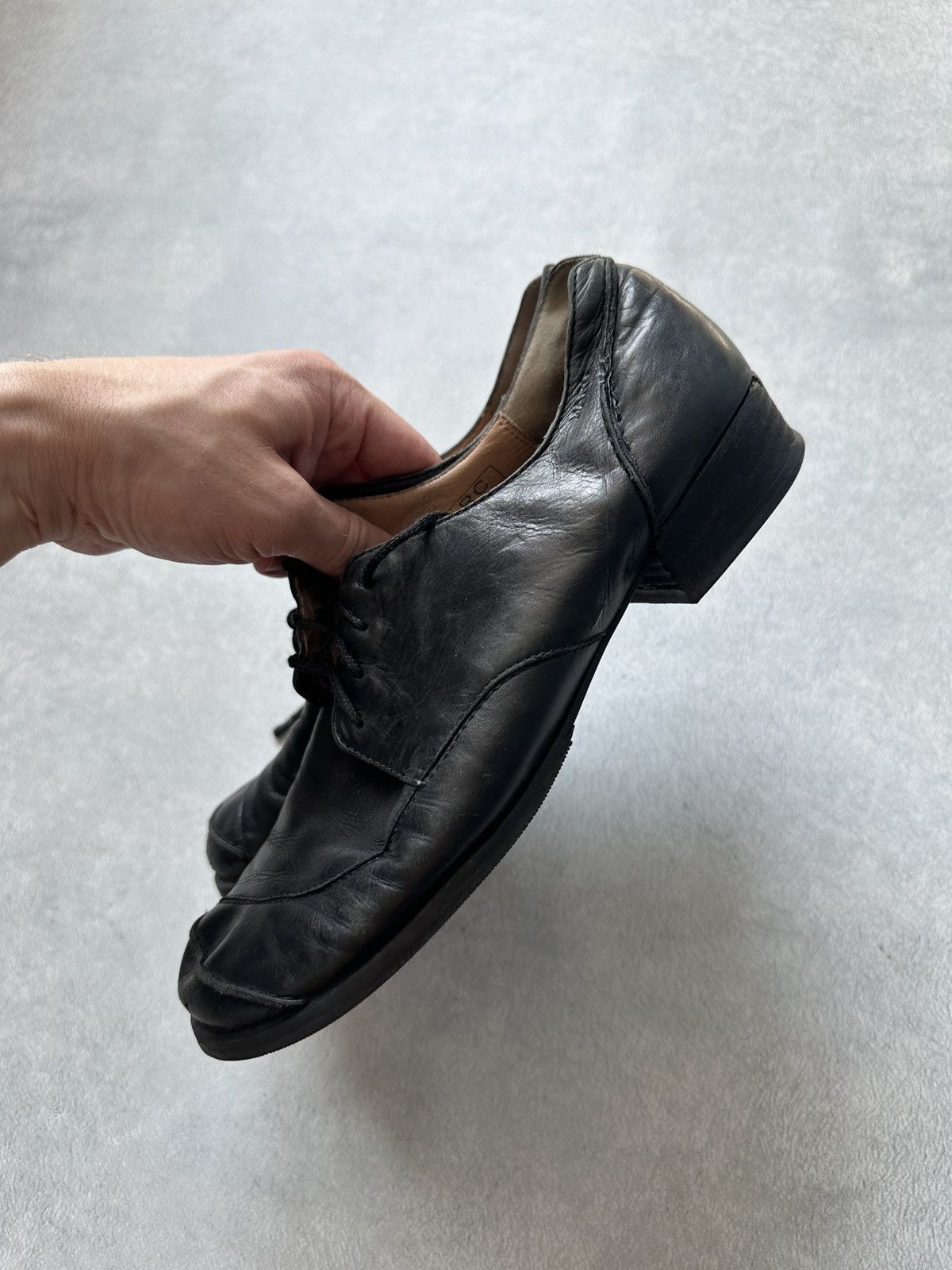 Japanese Brand Avant Garde Japanese Style Leather Shoes Asymmetrical Heels Size US 7.5 / EU 40-41 - 7 Thumbnail