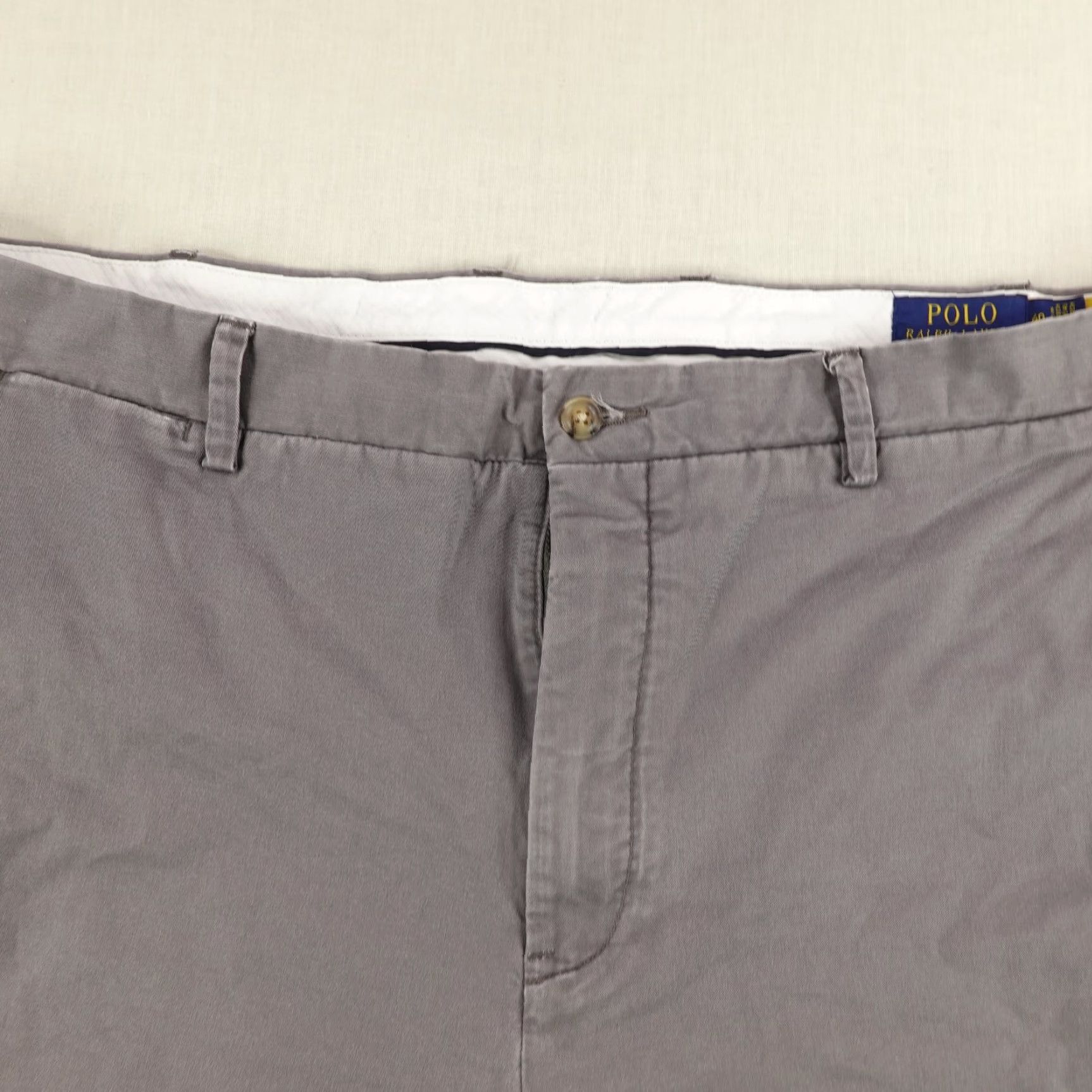 Polo Ralph Lauren Polo Ralph Lauren Shorts Mens 40 Gray Chino Classic Fit Stretch Twill Cotton Size US L / EU 52-54 / 3 - 2 Thumbnail