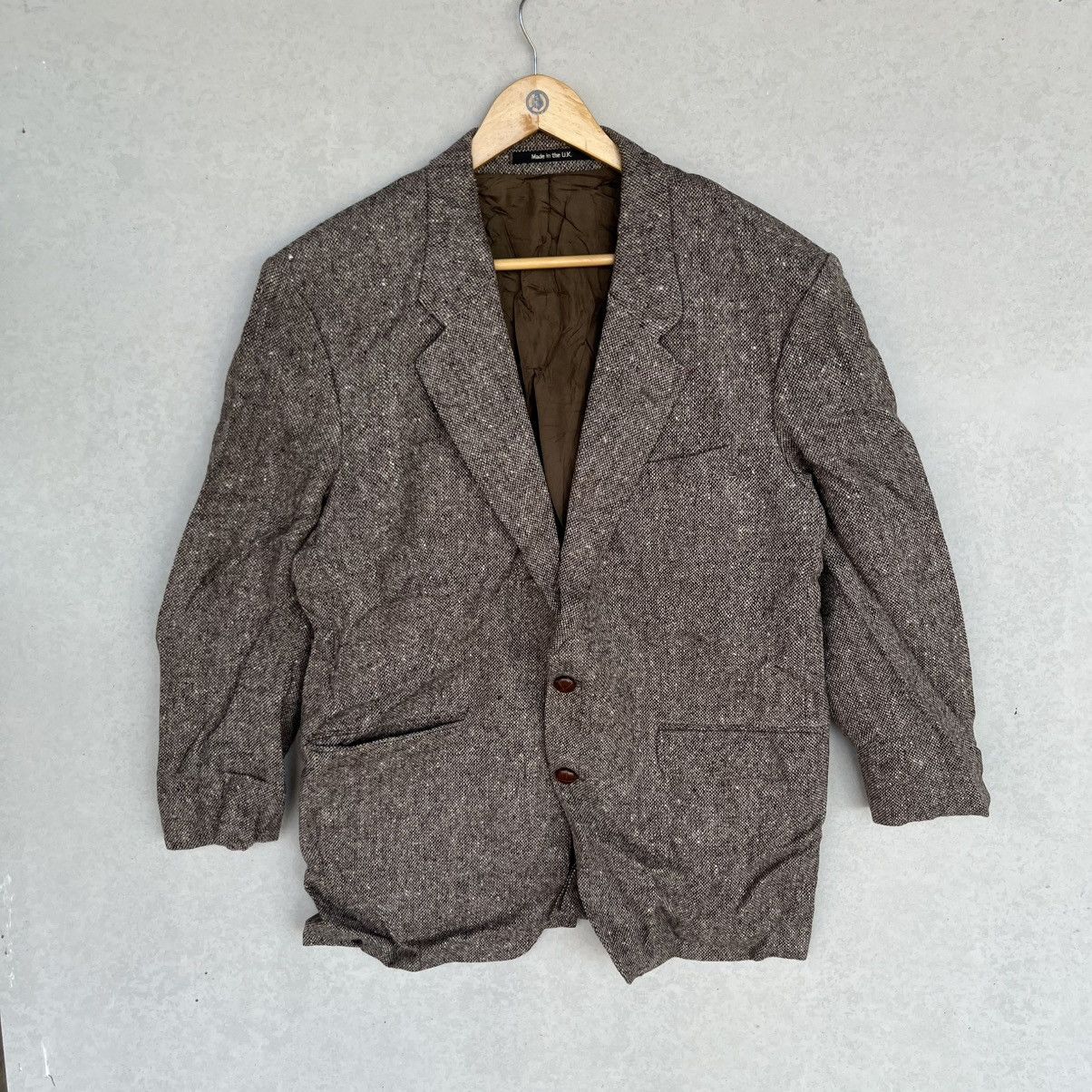 Other Vintage Brown Wool Blazer With A Classic Fit Size XL Size 52S - 1 Thumbnail