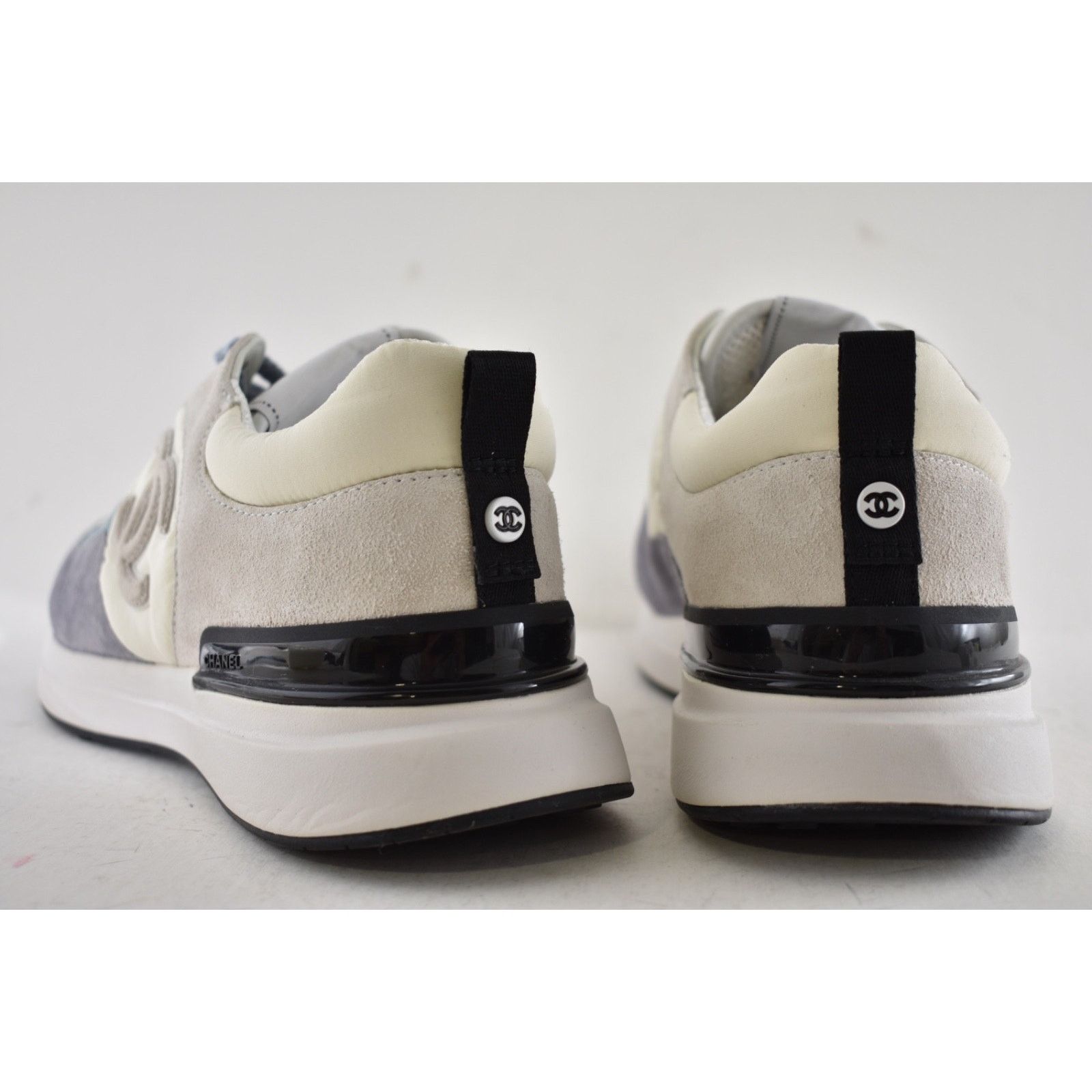 Chanel Mens Suede CC Logo Low Top Lace Up Trainer Sneaker Size US 11 / EU 44 - 12 Thumbnail