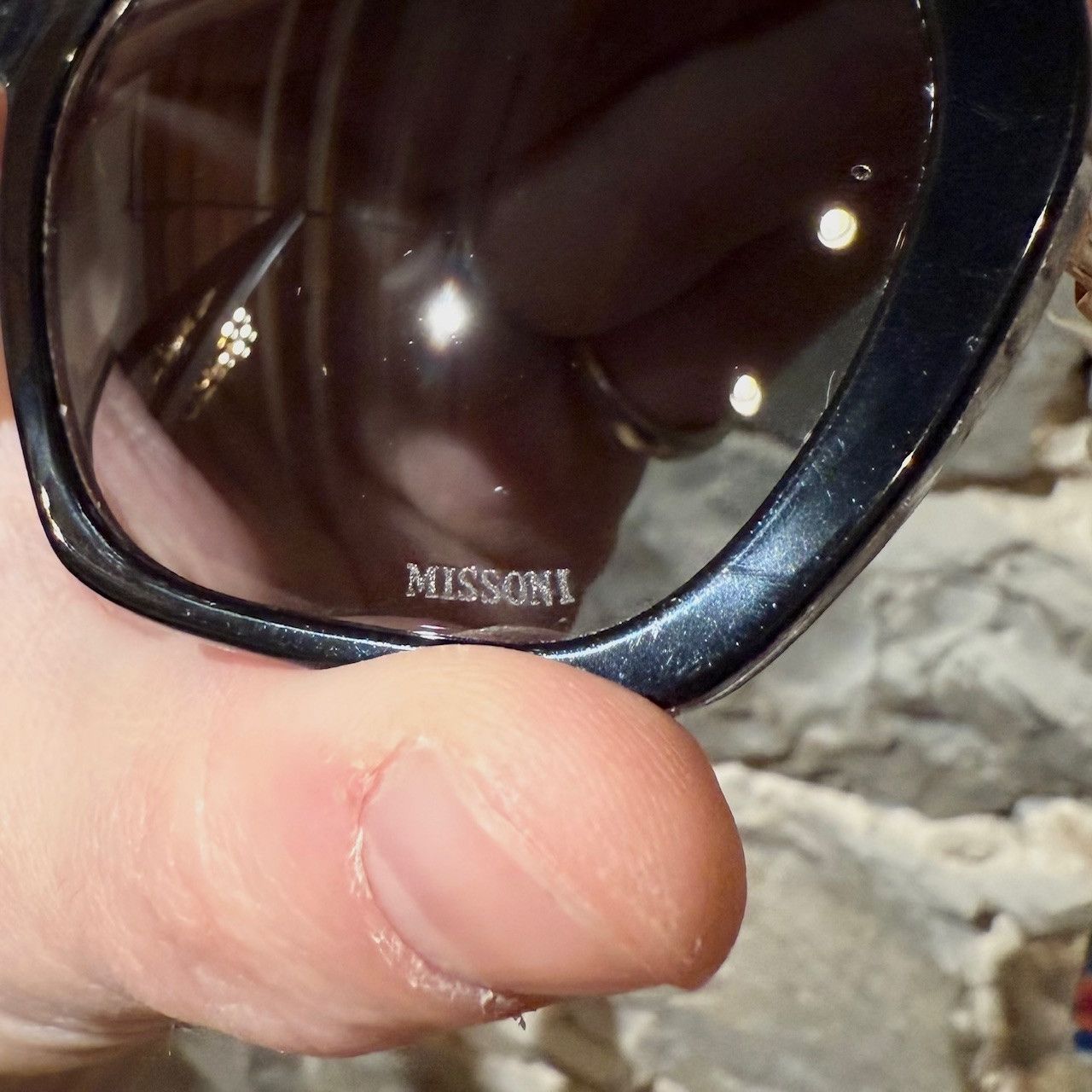 Missoni Missoni MIS0025 Black Oversized Sunglasses Size ONE SIZE - 11 Thumbnail
