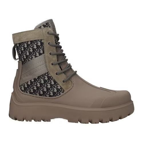 image of Christian Dior Monsieur Ob1O1E0324 Ankle Boots In Beige & Wax in Beige/Wax, Men's (Size 7)