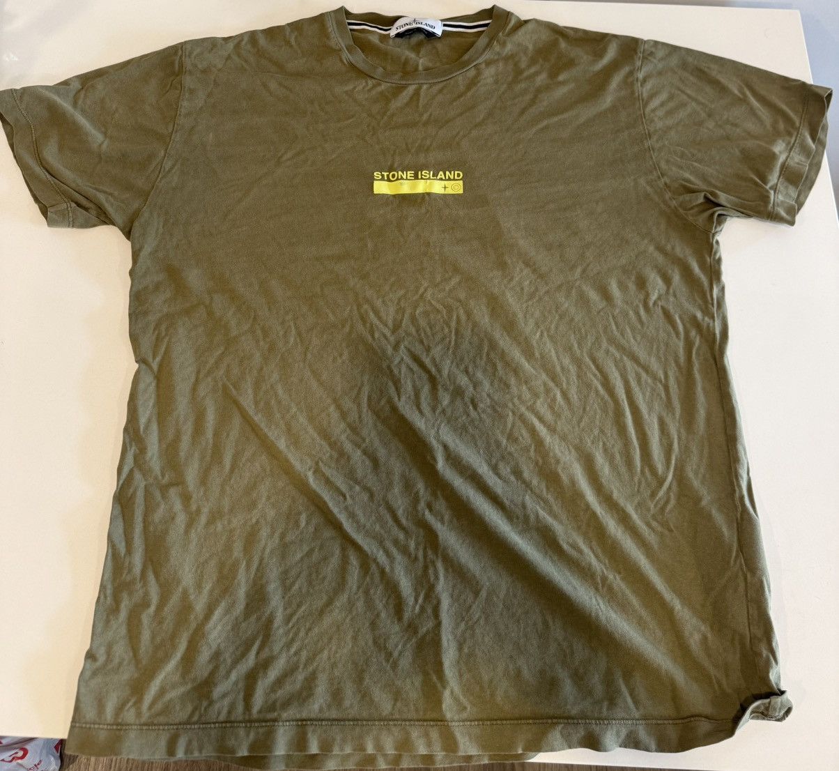 Stone Island Stone Island Logo Print T-Shirt Olive / Khaki Size US L / EU 52-54 / 3 - 1 Thumbnail