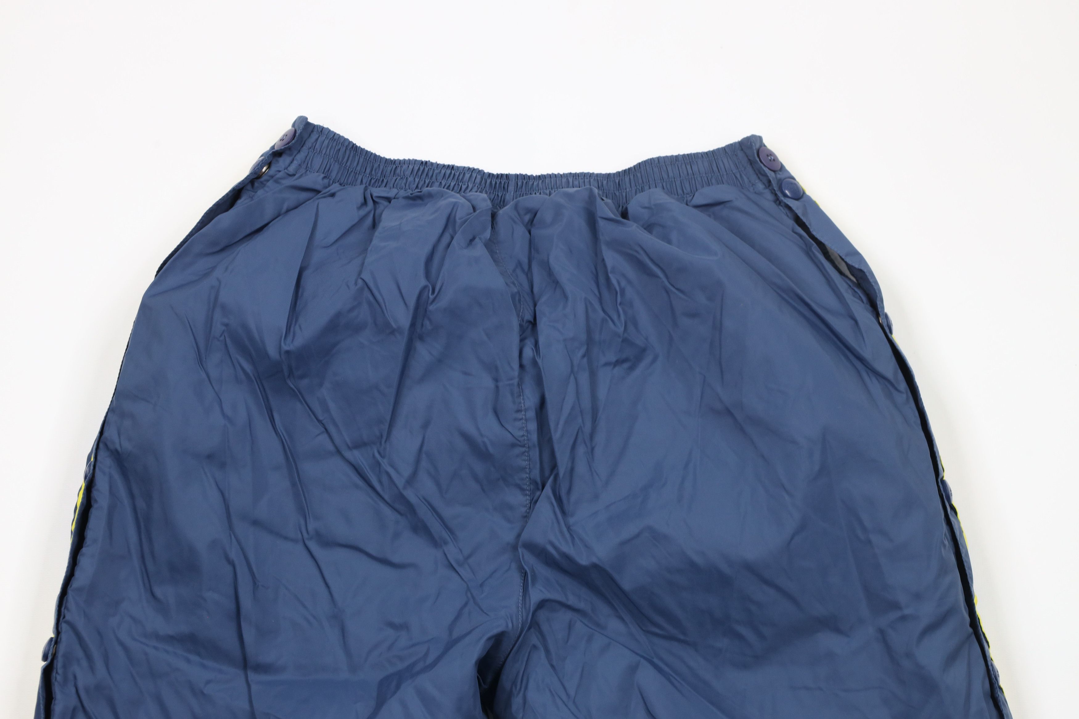 Adidas × Vintage Vintage 90s Adidas Spell Out Lined Tearaway Pants Blue Size US 34 / EU 50 - 11 Thumbnail