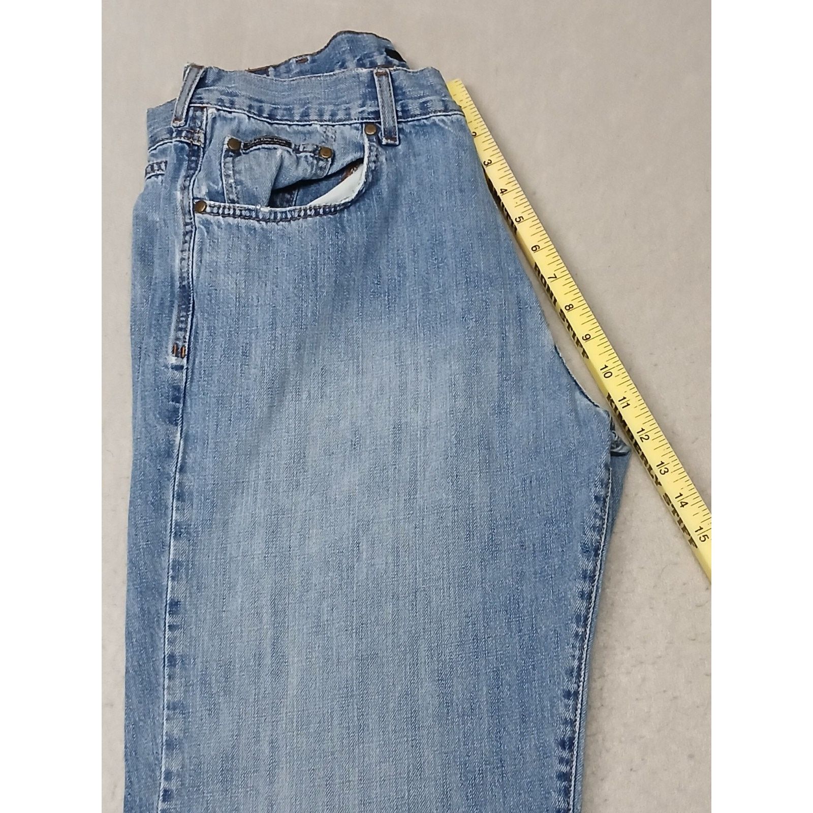 Calvin Klein Calvin Klein (36x30) Relaxed Straight Leg Blue Denim Jeans Size US 36 / EU 52 - 6 Thumbnail