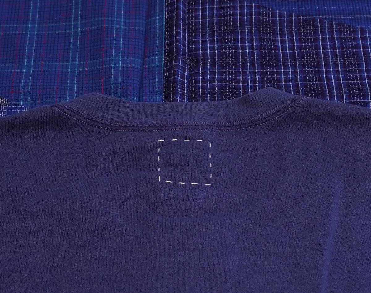 VISVIM Mondo Sweat S/L Vest Navy/Purple 4 22AW