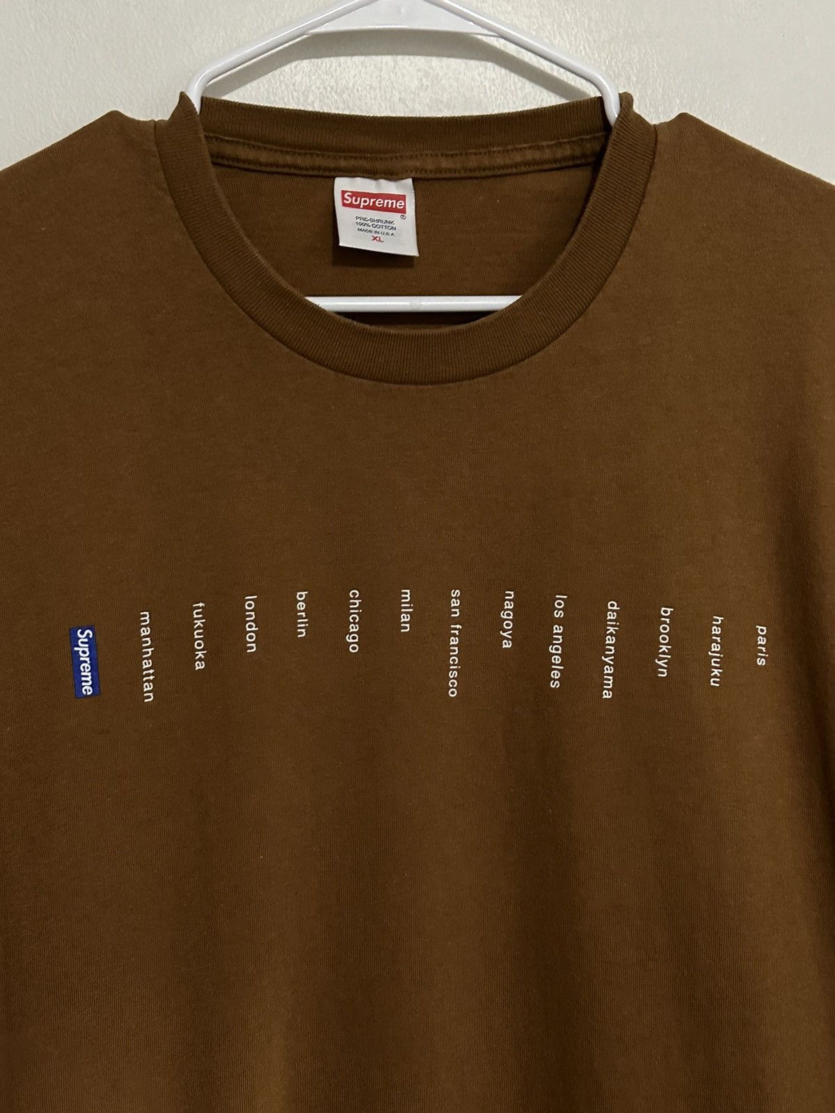 Supreme Supreme Location Tee Size US XL / EU 56 / 4 - 2 Thumbnail