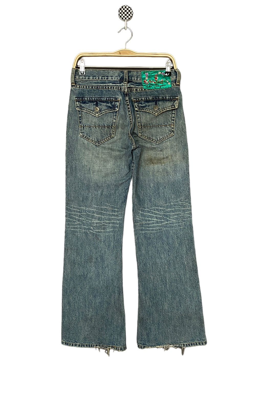 Japanese Brand × Vintage Vintage Japanese Brand Lois Crayon Flared Jeans 1990s Size US 27 - 2 Thumbnail