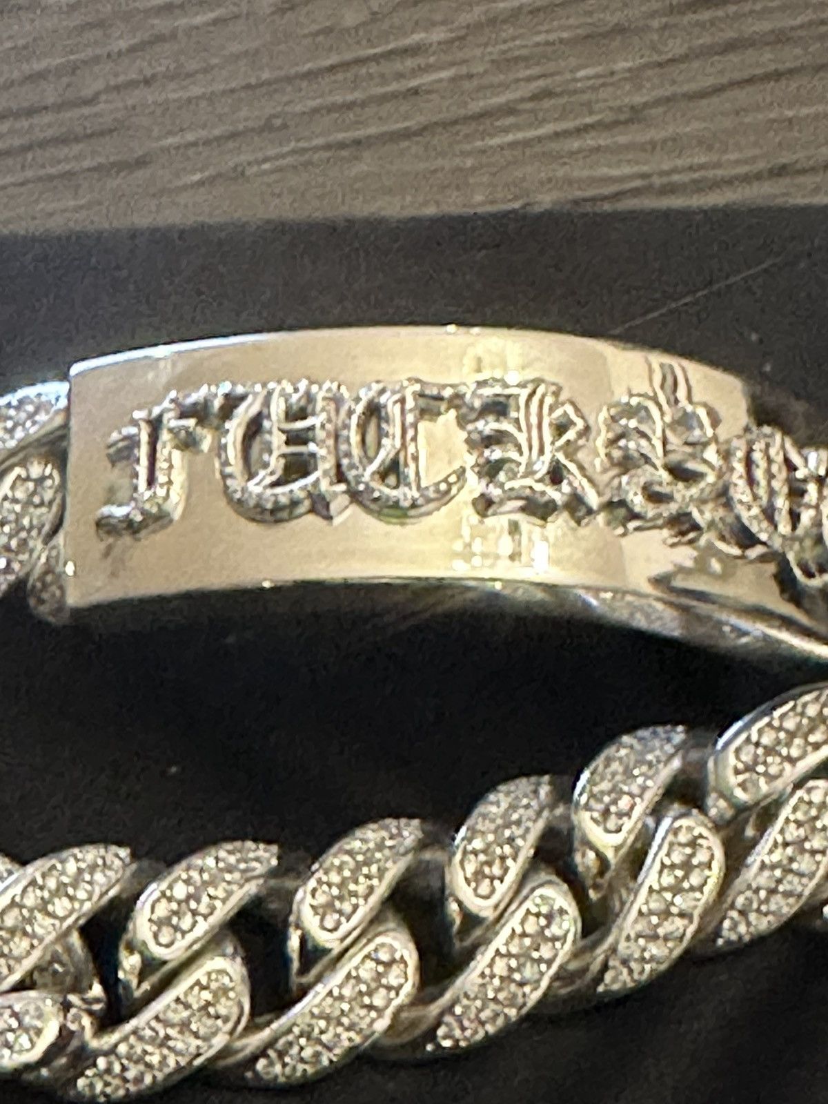 Chrome Hearts CHROME HEARTS 1:1 FACTORY DIAMOND XXL JUMBO FUCK BRACELET Size ONE SIZE - 18 Thumbnail