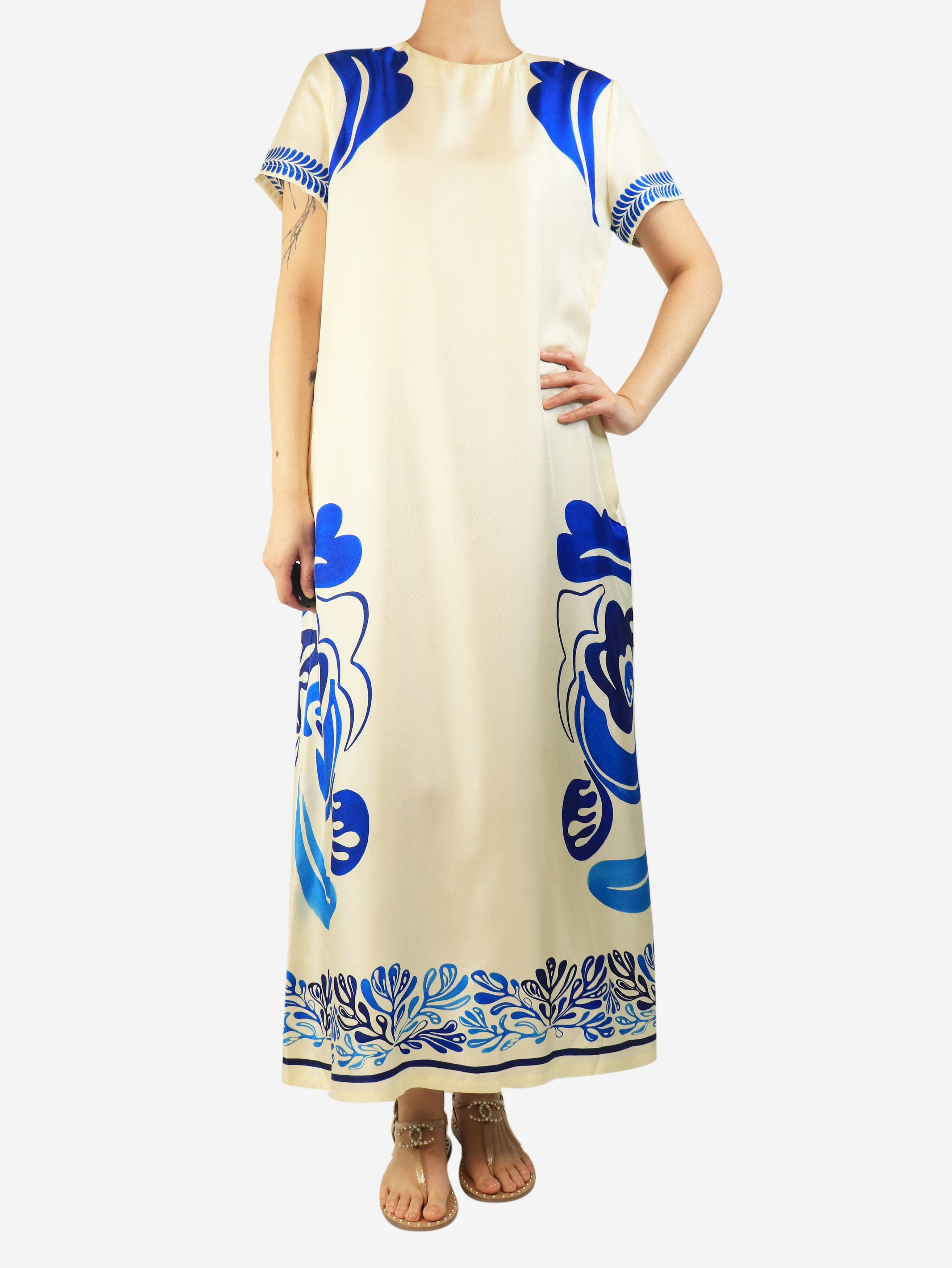 Other Blue and cream printed swing dress - L Size L / US 10 / IT 46 - 1 Thumbnail