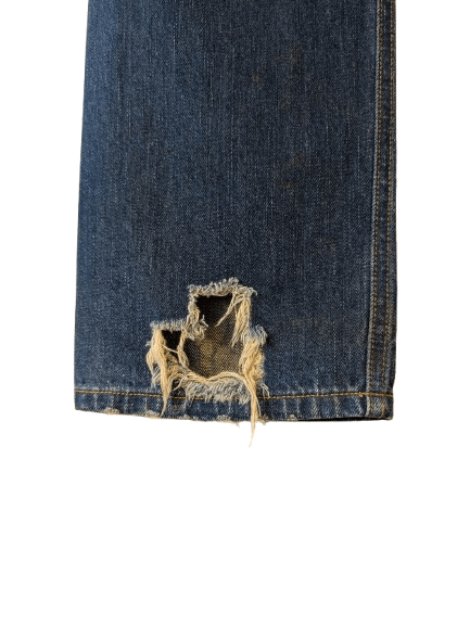 Designer SAHAJA DISTRESSED JEANS MADE IN USA Size US 32 / EU 48 - 6 Thumbnail