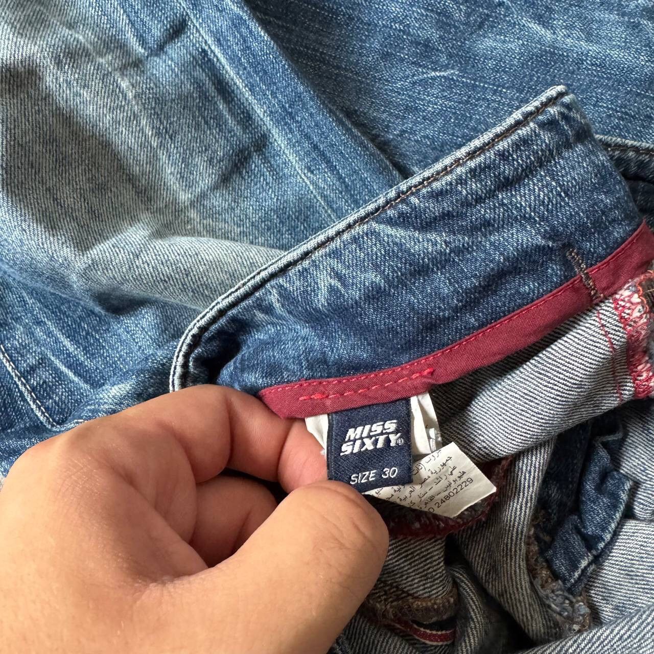 Japanese Brand × Miss Sixty × Vintage Miss Sixty Vintage Amazing Washed Low Rise Y2K Jeans 00’s Size 30" / US 8 / IT 44 - 12 Thumbnail