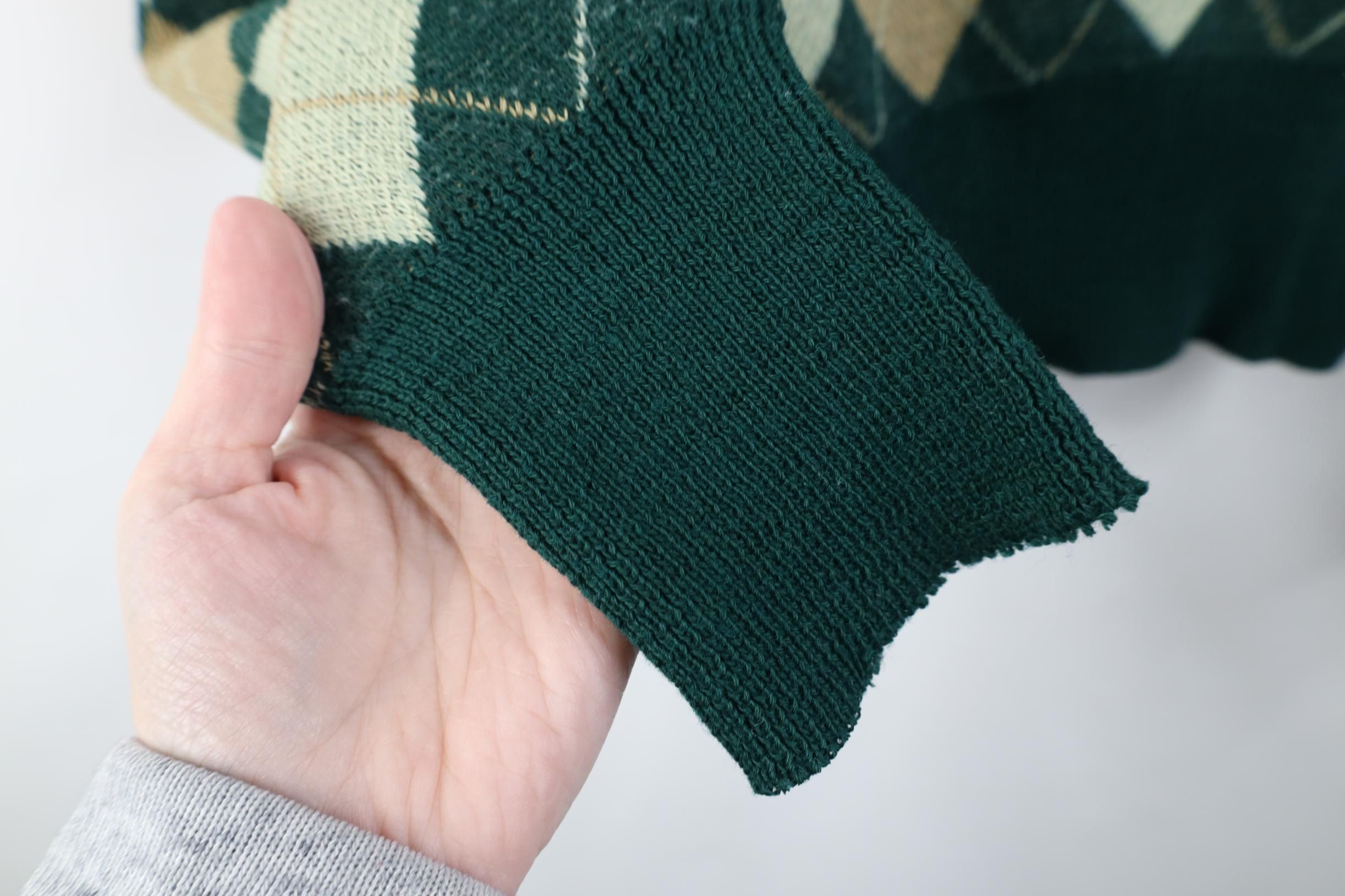 Vintage Vintage 60s 70s Streetwear Boxy Fit Knit Argyle Sweater USA Size US XL / EU 56 / 4 - 5 Thumbnail