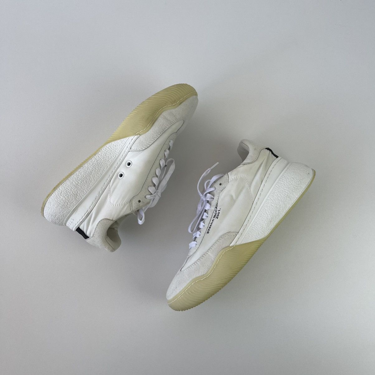 Stella McCartney Stella McCartney Women’s Loop Lace-Up Sneaker White Rare Size US 9 / IT 39 - 3 Thumbnail