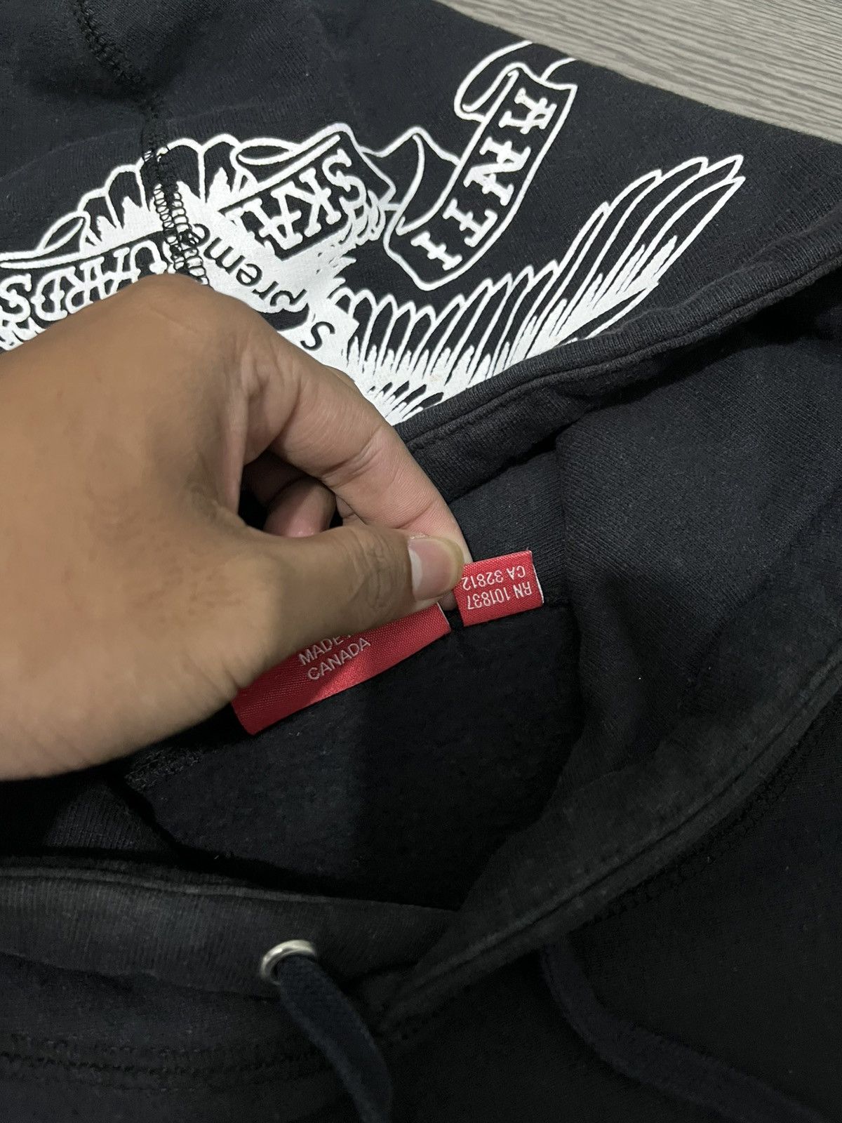 Antihero × Supreme Supreme x Antihero ooded Sweatshirt Size US L / EU 52-54 / 3 - 7 Thumbnail