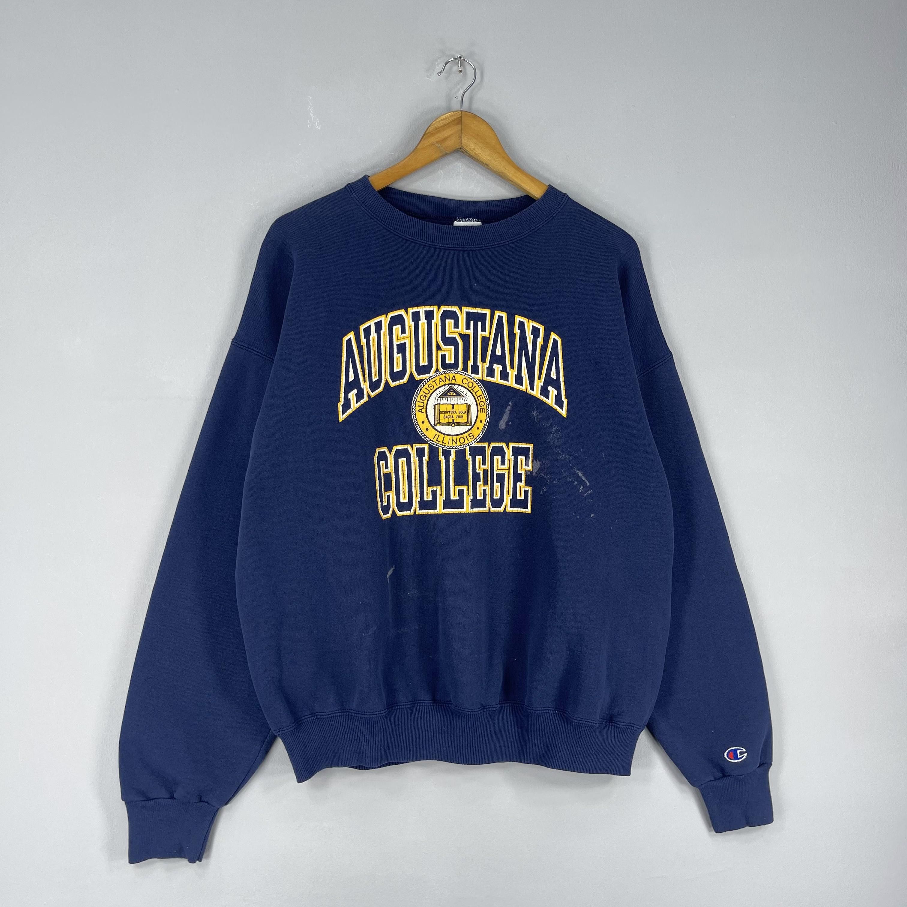 Champion Vintage 90s CHAMPION Augustana College Distressed Sweatshirt Size US L / EU 52-54 / 3 - 5 Thumbnail
