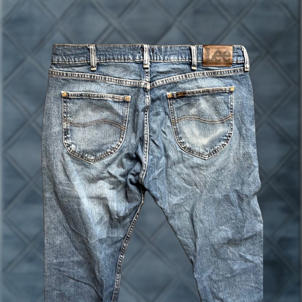 Lee Lee Jeans Slim Fit Straight Leg Western Denim Blue 36x29 Mens Pants Jeans Slim Fit Size US 36 / EU 52 - 1 Thumbnail