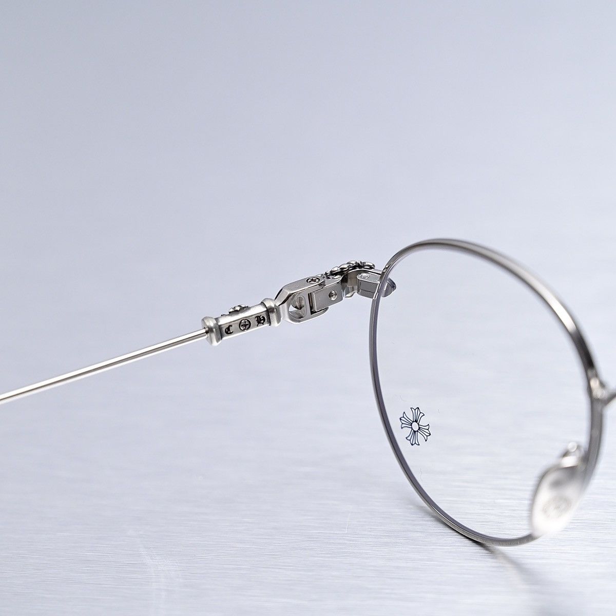 Chrome Hearts CHROME HEARTS BUBBA - A SHINY SILVER - PLASTIC GLASSES Size ONE SIZE - 7 Thumbnail