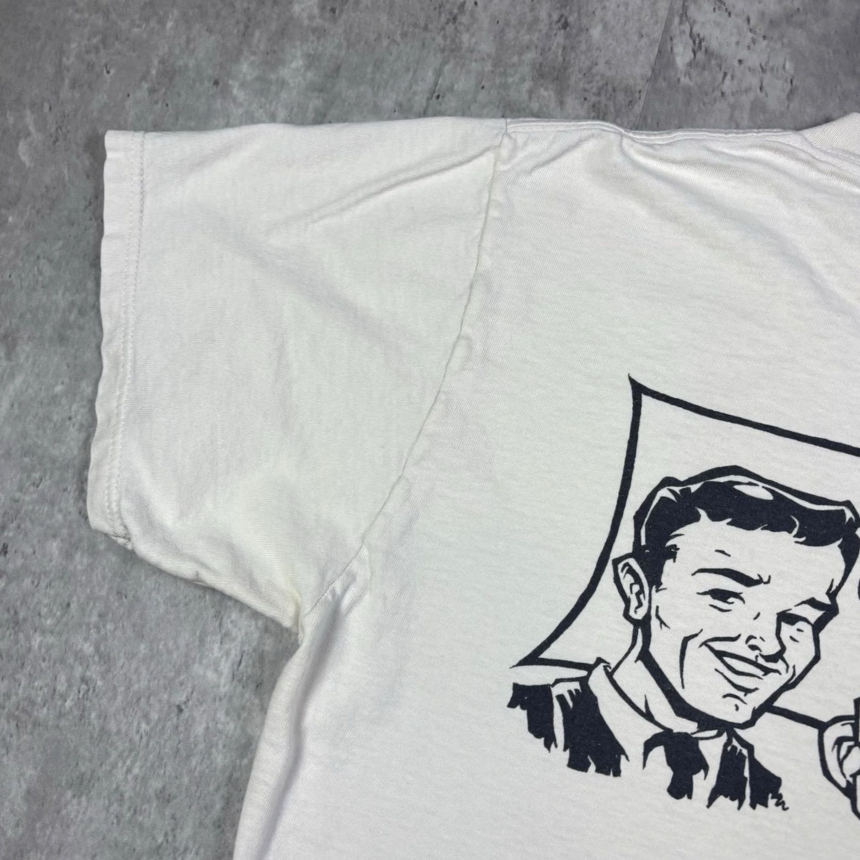 Tultex VINTAGE 90s T-Shirt Tultex White Size M Graphic Print Short Sleeve Round Neck Cotton Men 1A Size US M / EU 48-50 / 2 - 6 Thumbnail