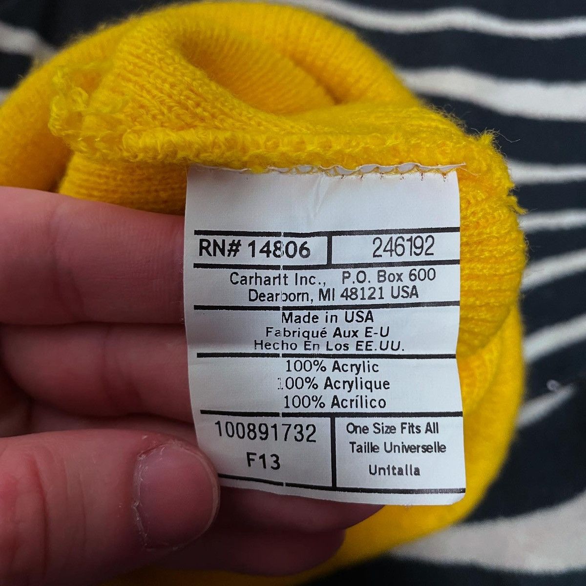 Carhartt × Vintage Vintage Carhartt Detroit Michigan USA Cap Hat beanie y2k Size ONE SIZE - 3 Thumbnail