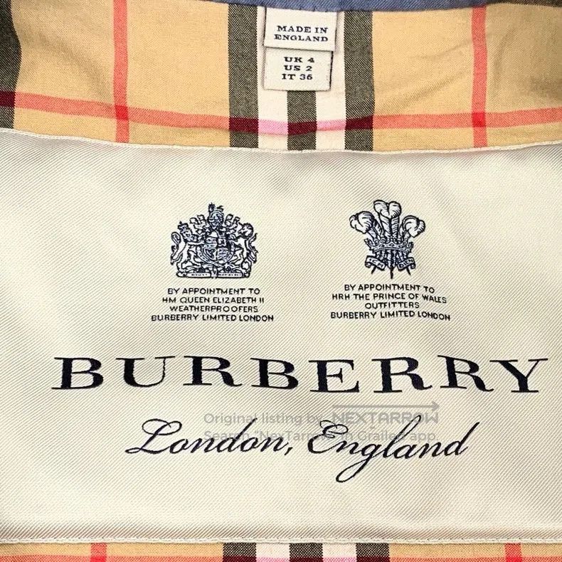 Burberry Burberry Blue Cotton Trench Coat. Size US S / EU 44-46 / 1 - 5 Thumbnail